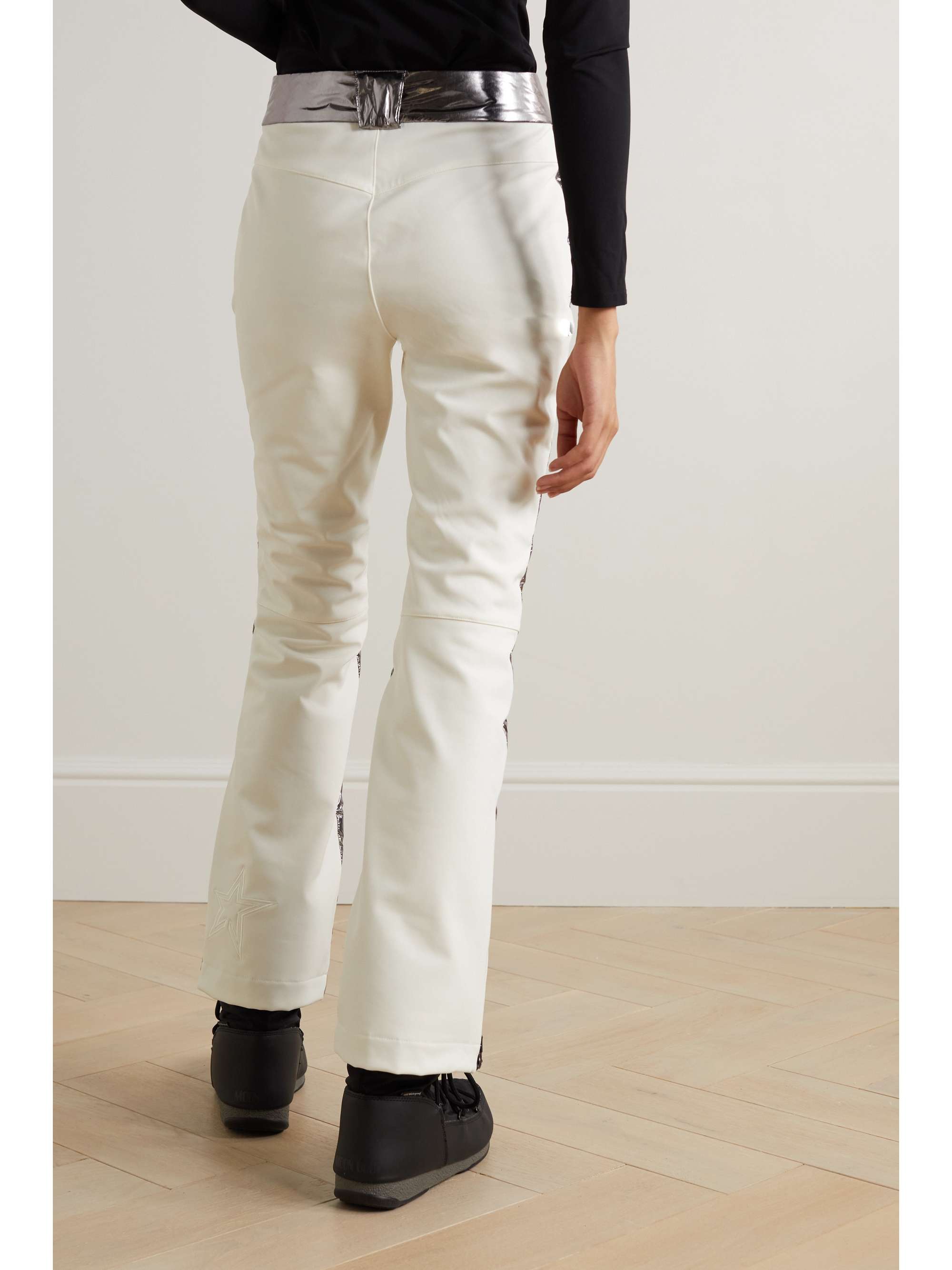 PERFECT MOMENT Talia quilted padded metallic ski pants