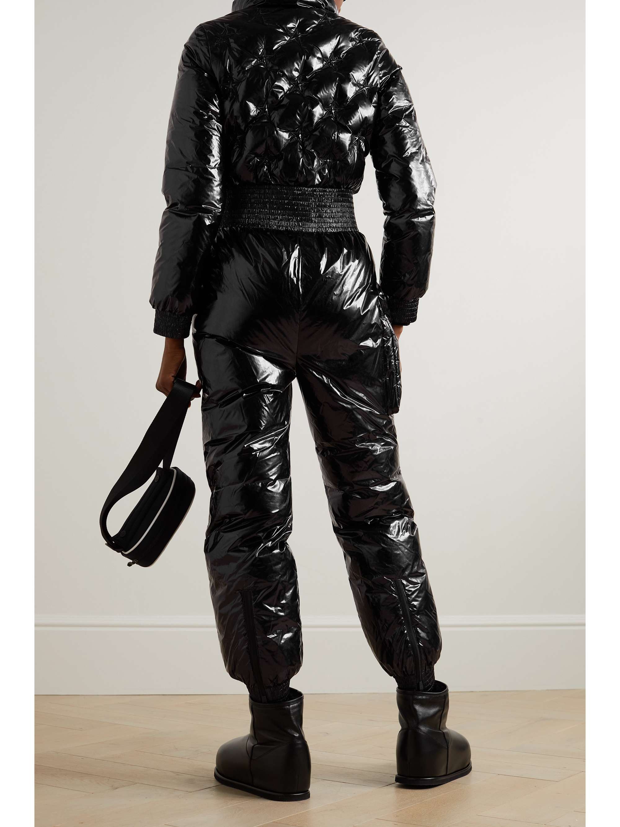 PERFECT MOMENT Floe embroidered padded glossed-shell down ski suit