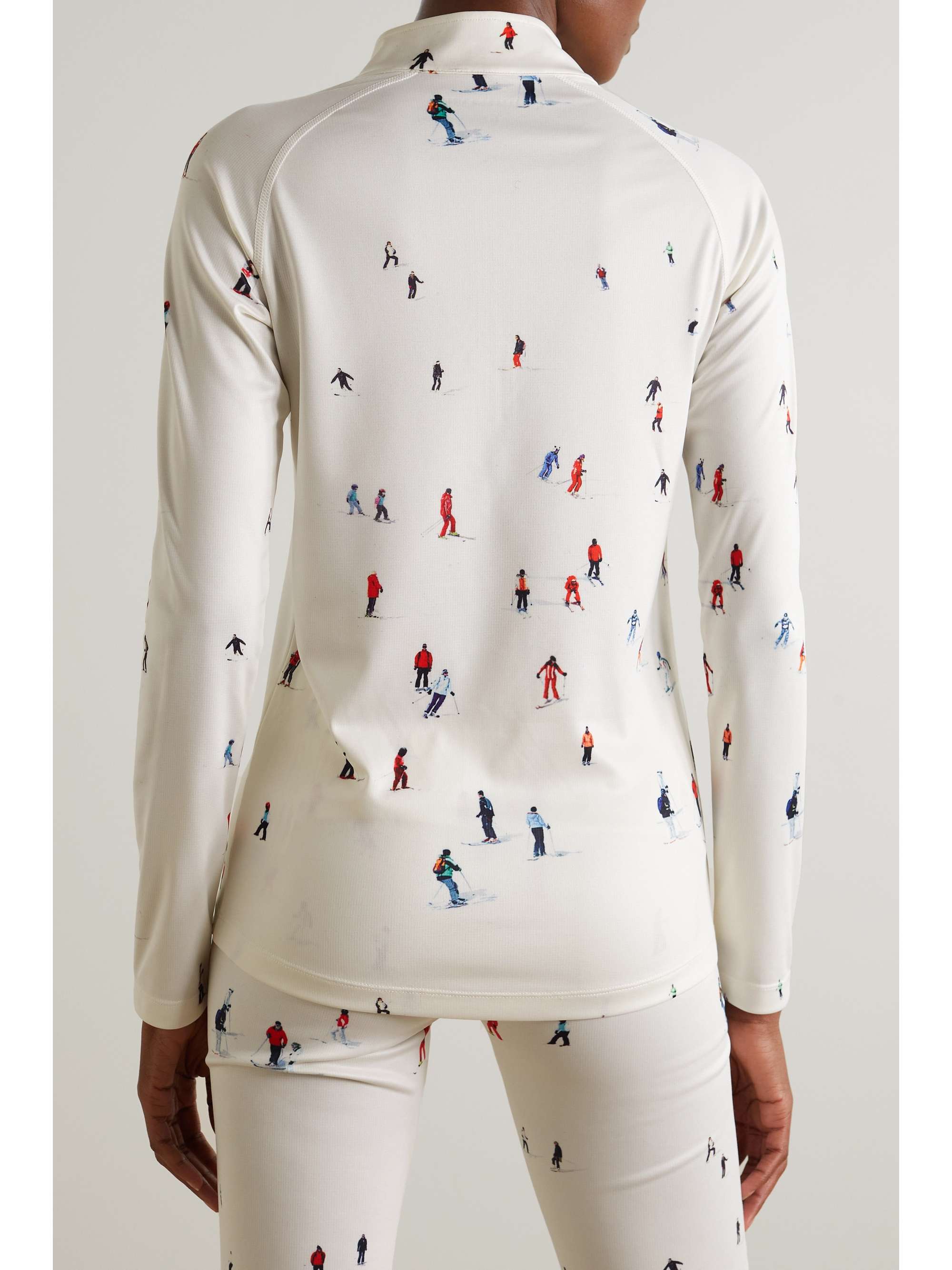 PERFECT MOMENT Printed stretch-jersey top