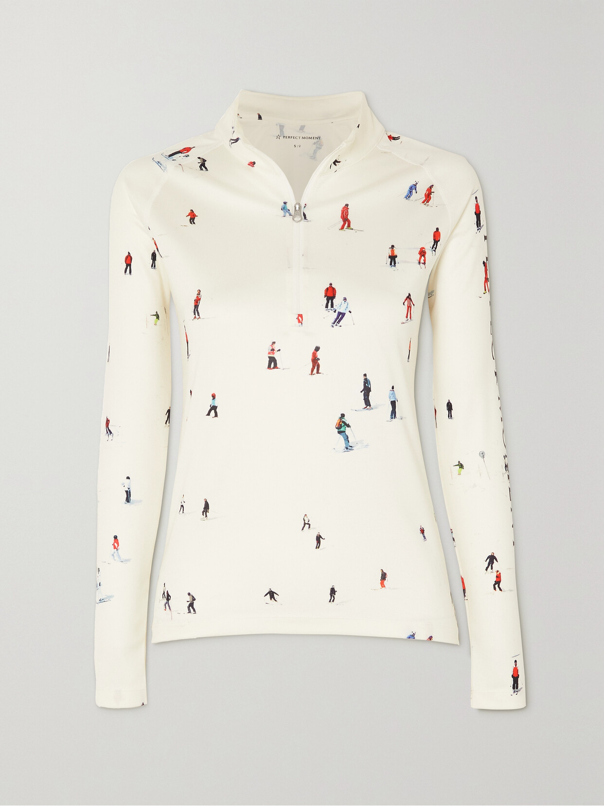 Perfect Moment - Printed Stretch-jersey Top - White
