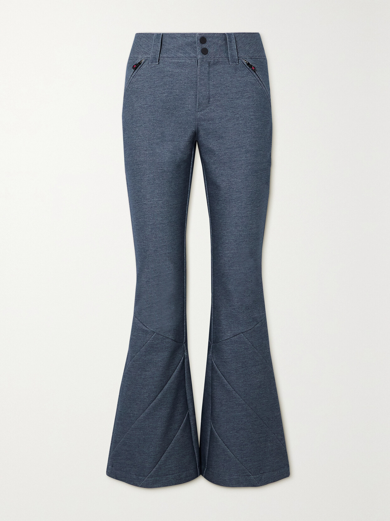 Perfect Moment - Arctic Paneled Embroidered Flared Ski Pants - Blue