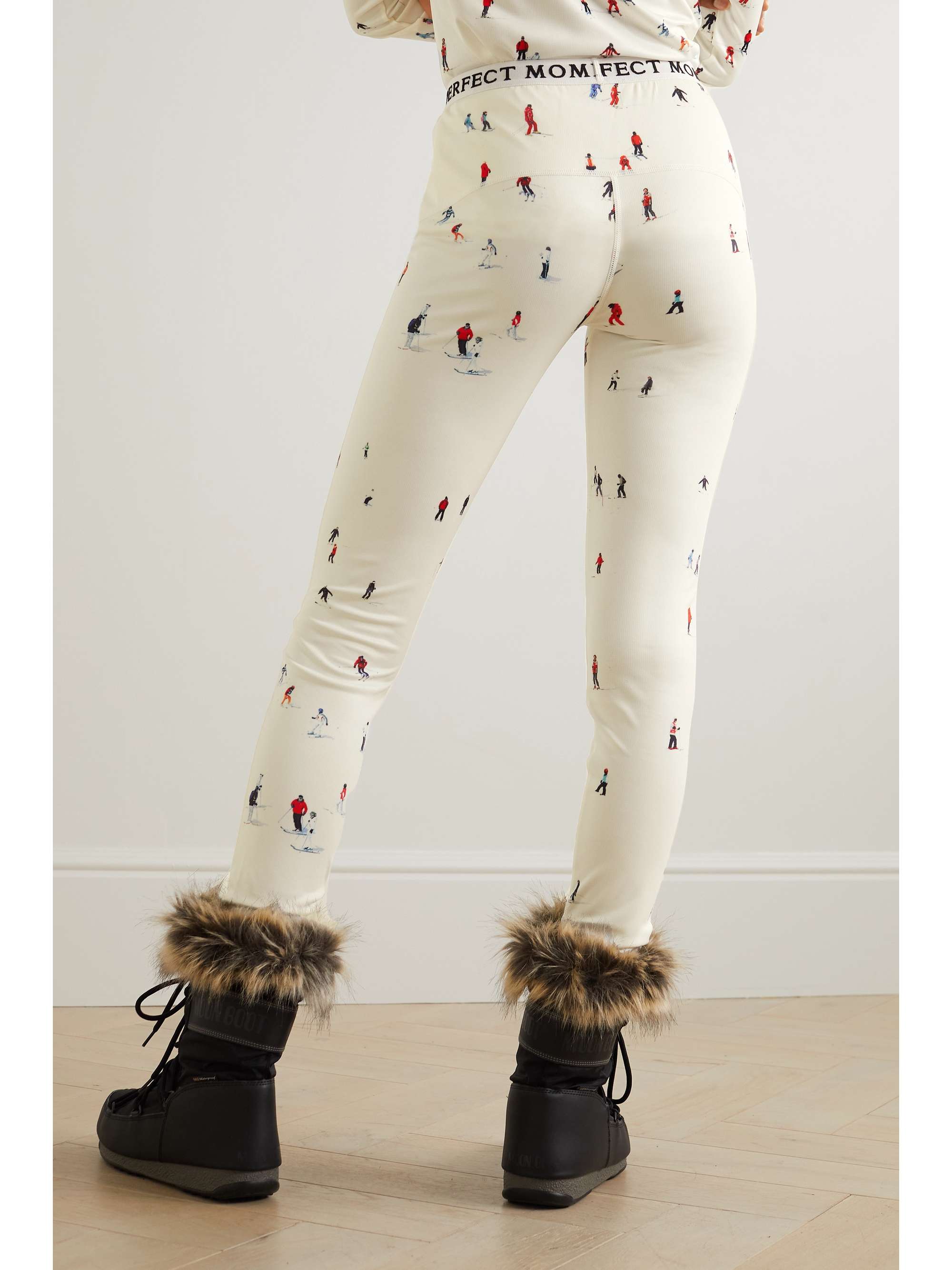 PERFECT MOMENT Leggings aus bedrucktem Stretch-Jersey