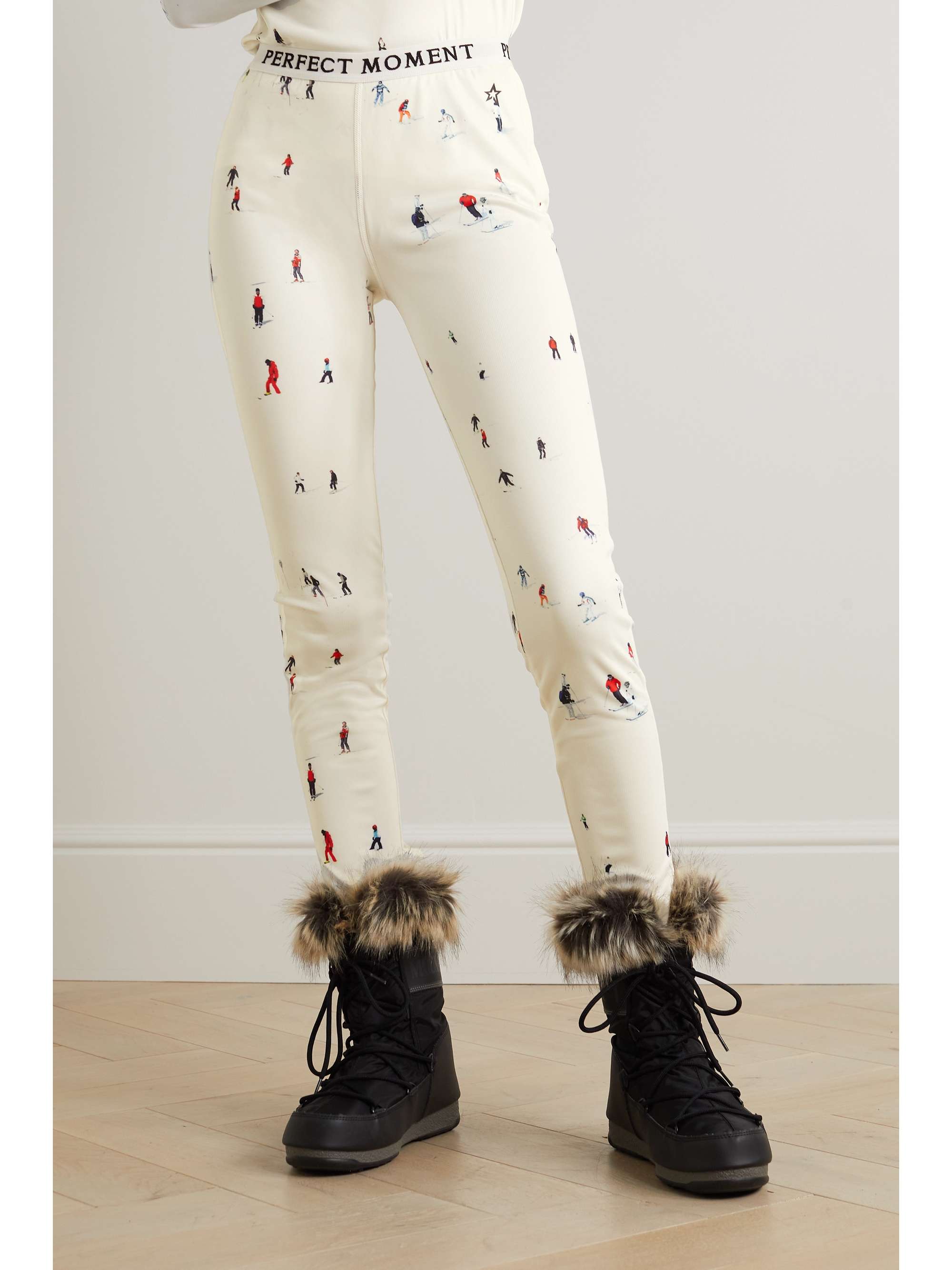 PERFECT MOMENT Leggings aus bedrucktem Stretch-Jersey