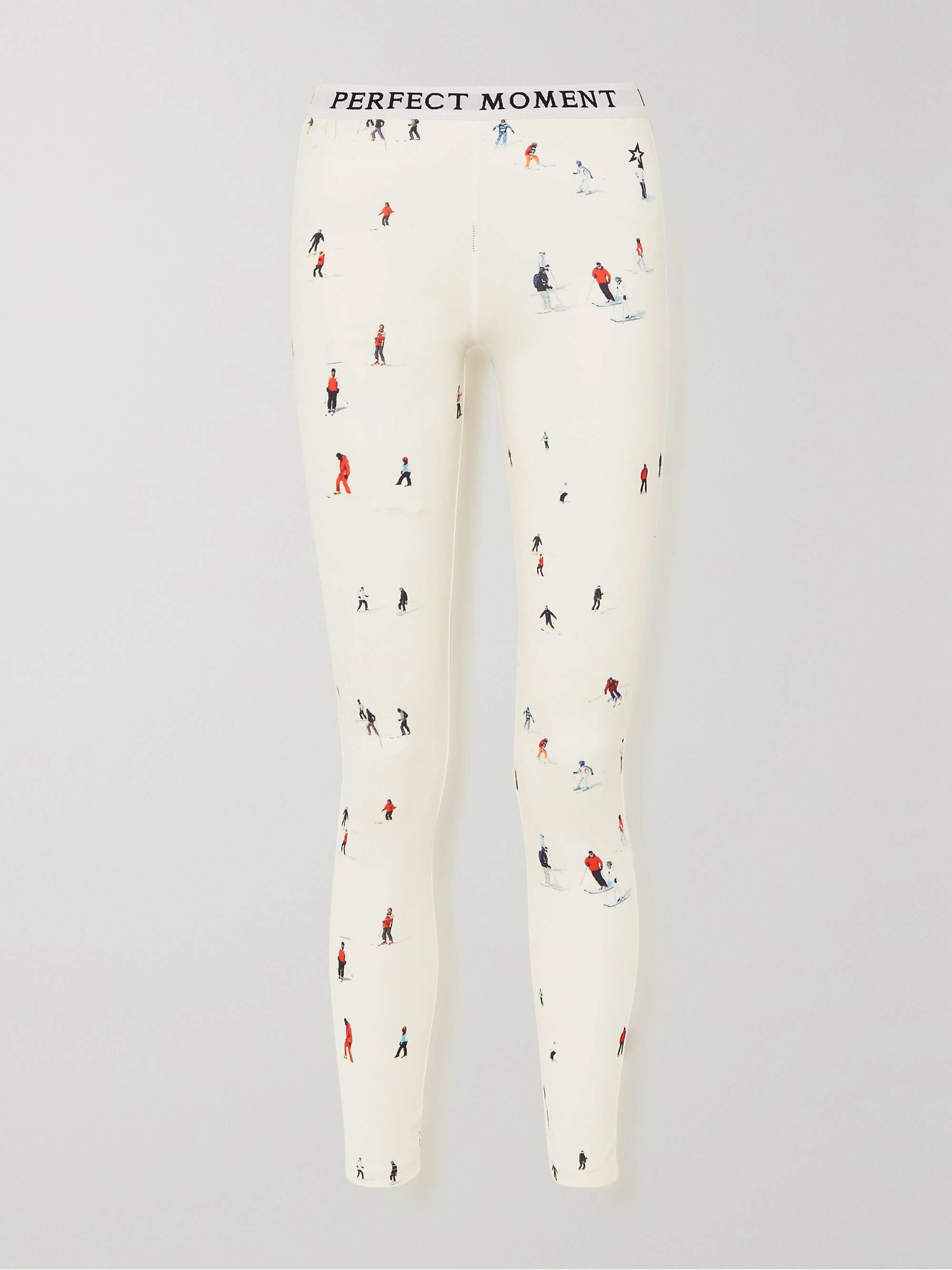 Printed stretch-jersey leggings