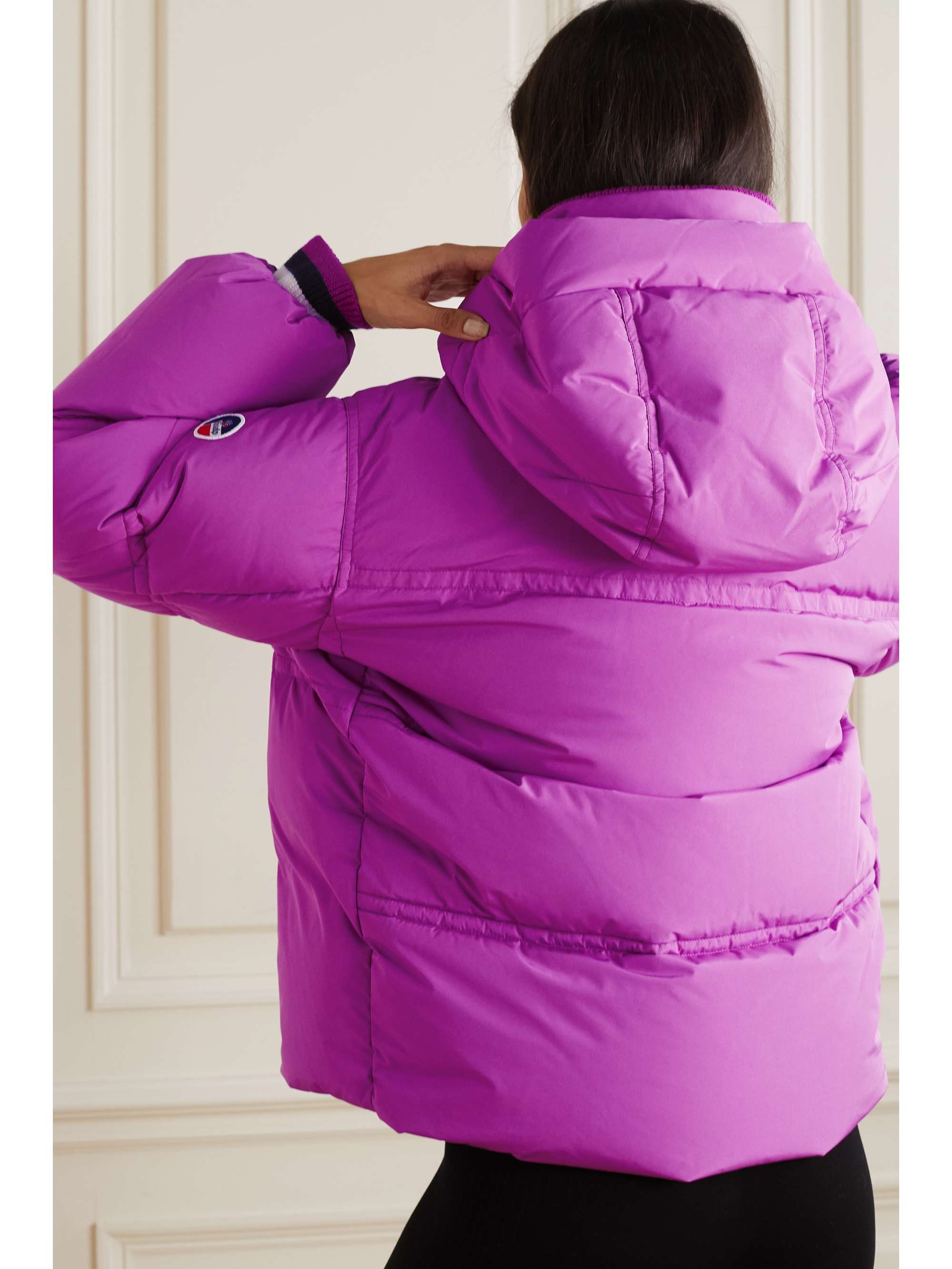 FUSALP Hortense quilted hooded down ski jacket