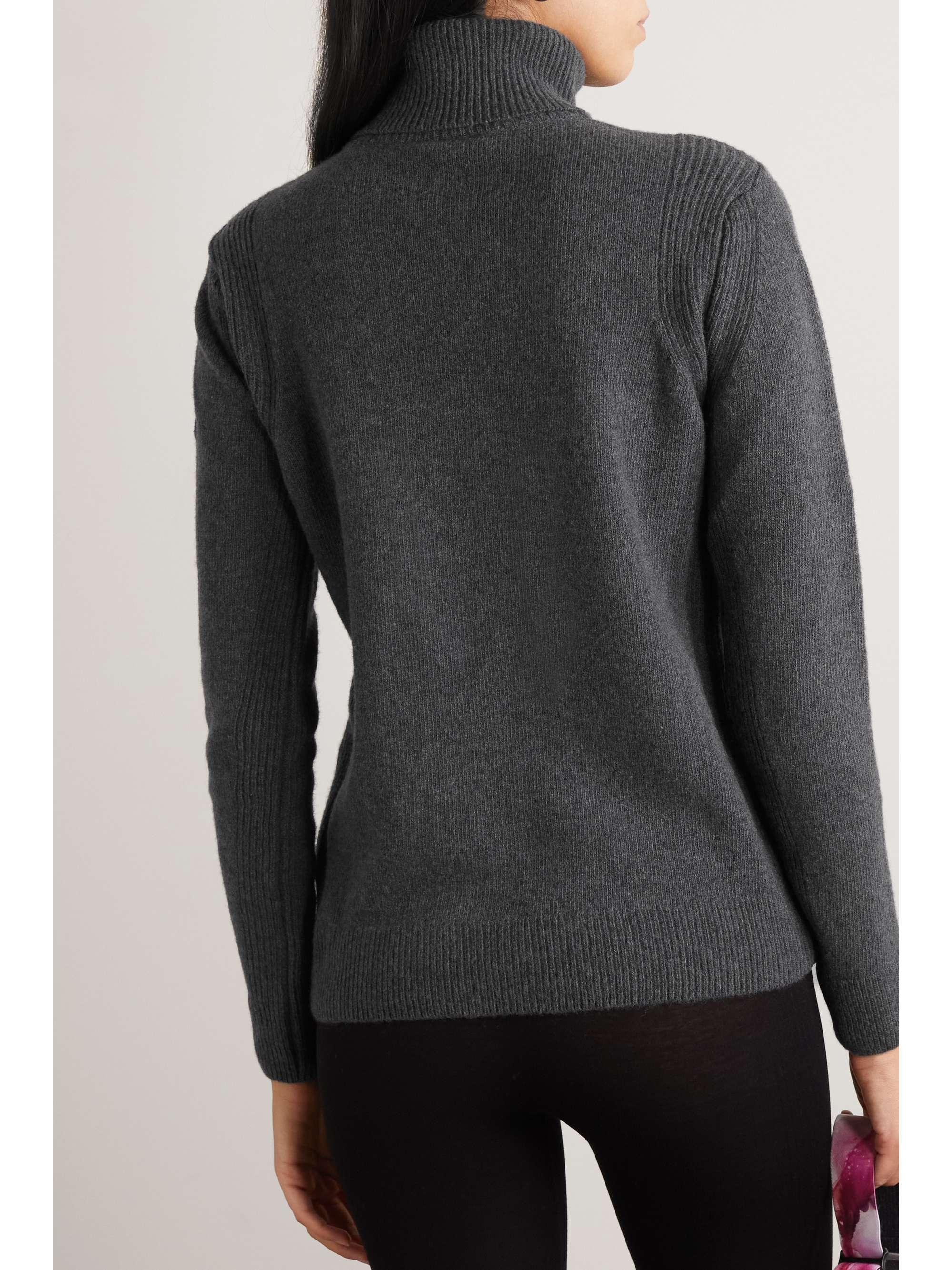 FUSALP Stephanie Rollkragenpullover aus einer Woll-Kaschmirmischung mit Applikation