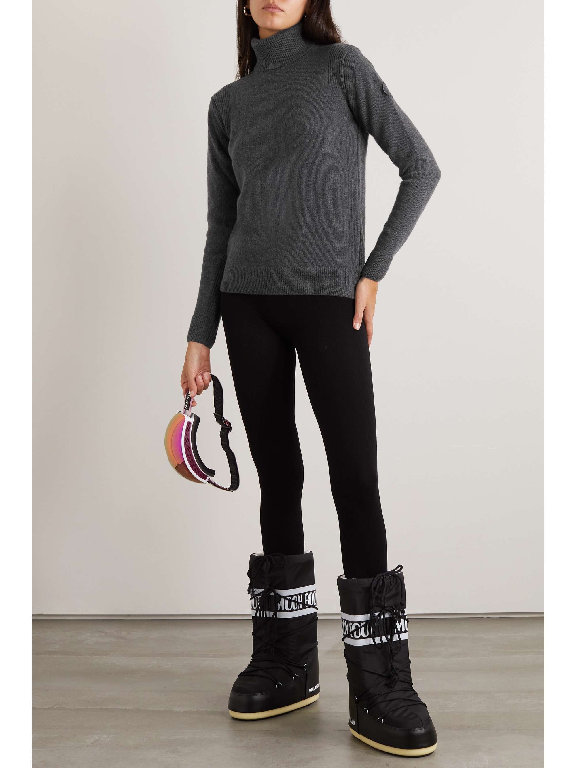 FUSALP Stephanie Rollkragenpullover aus einer Woll-Kaschmirmischung mit Applikation