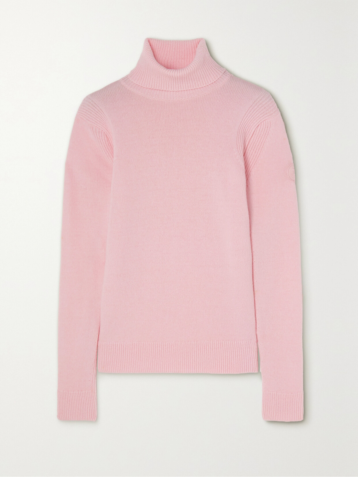 Fusalp - Stephanie Appliquéd Wool And Cashmere-blend Turtleneck Sweater - Pink