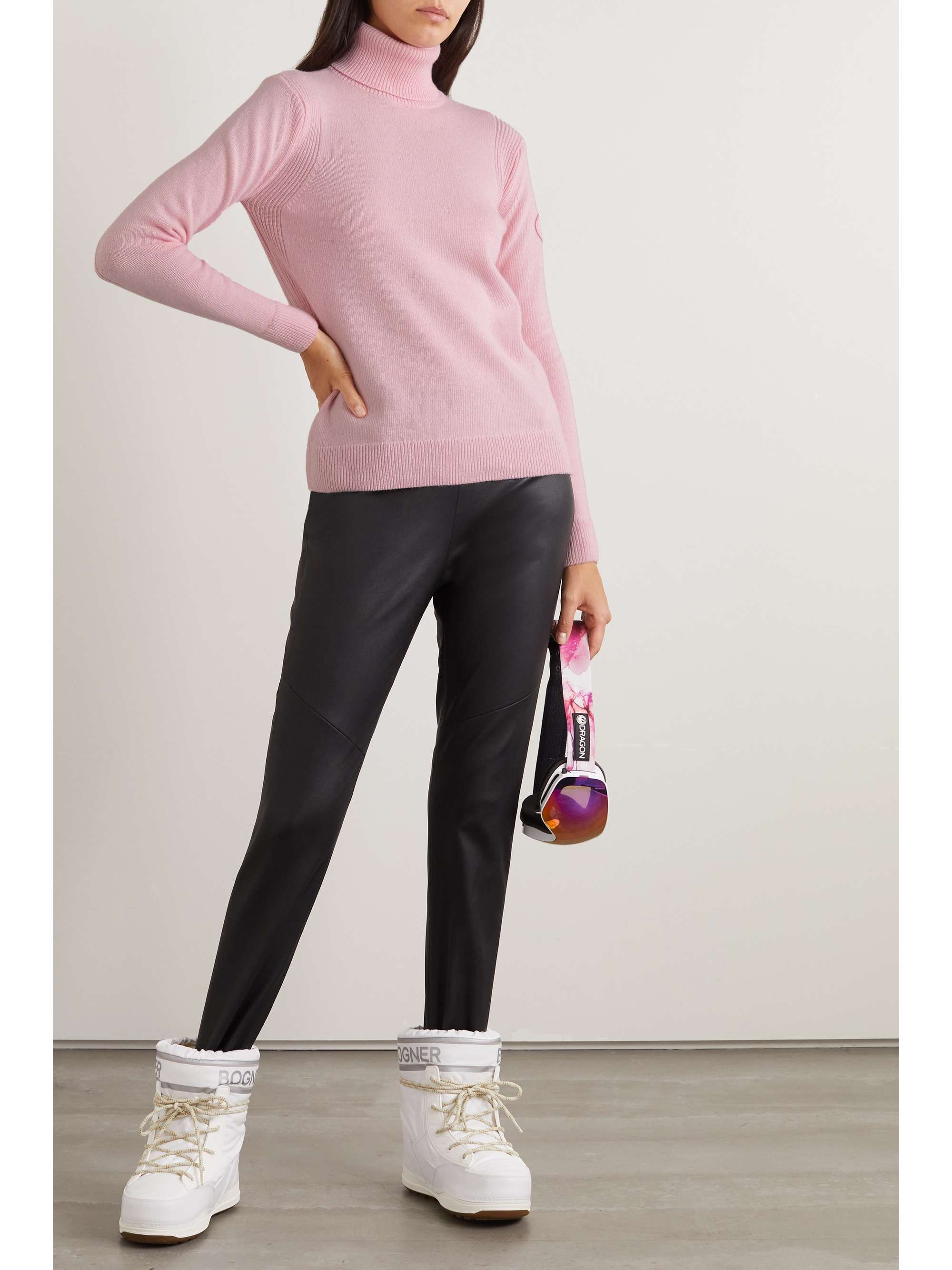 FUSALP Stephanie Rollkragenpullover aus einer Woll-Kaschmirmischung mit Applikation