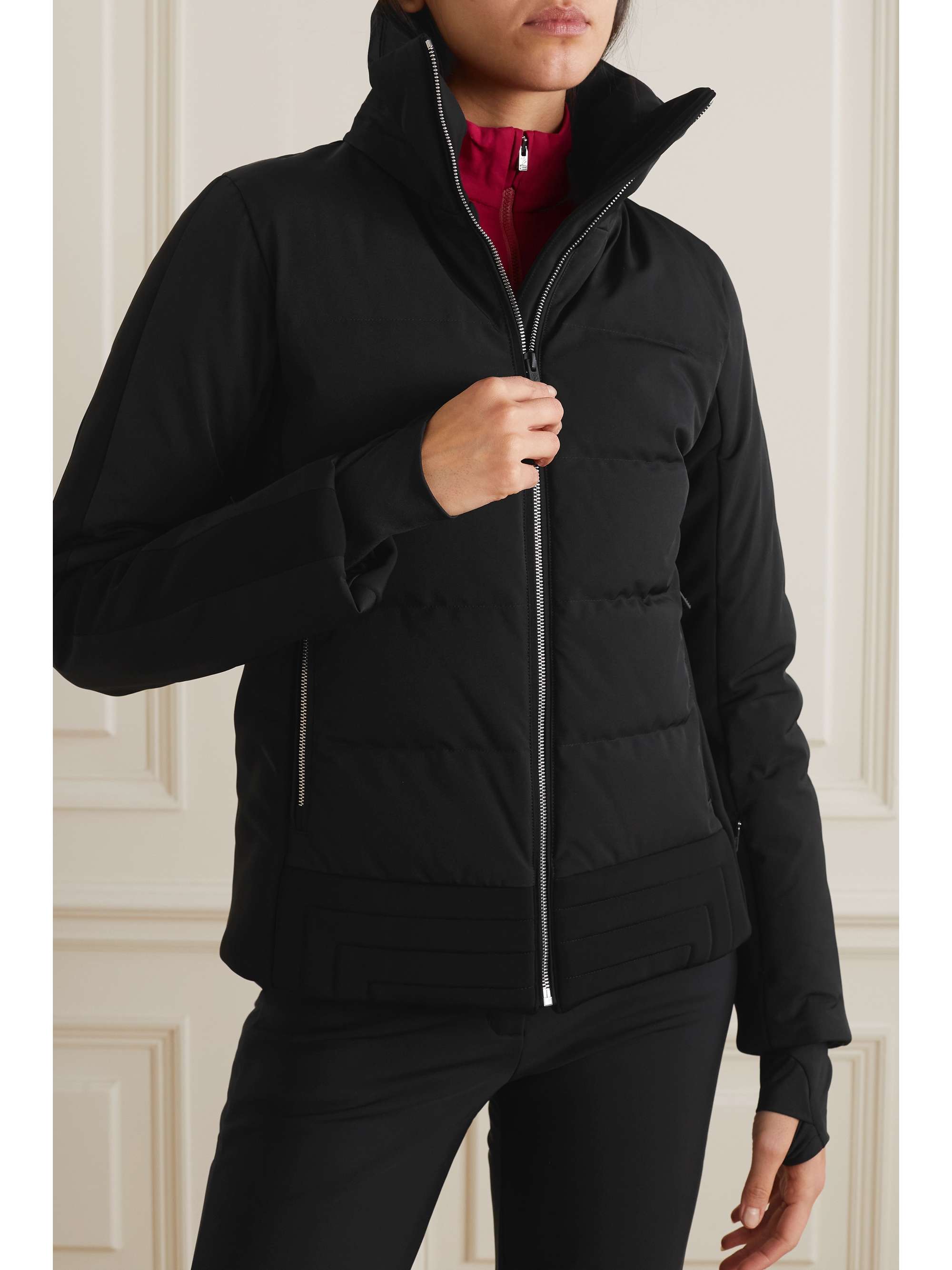 FUSALP Gardena V Skijacke aus gestepptem Shell mit Daunenfüllung, Faux Fur und Kapuze
