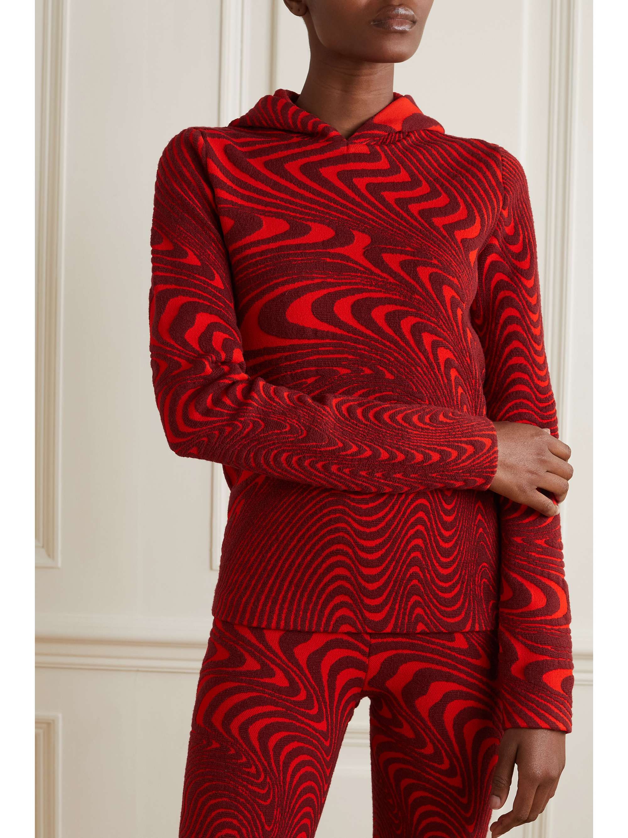 AZTECH MOUNTAIN + Ed Curtis Felpa con cappuccio in jacquard di misto lana Off-piste