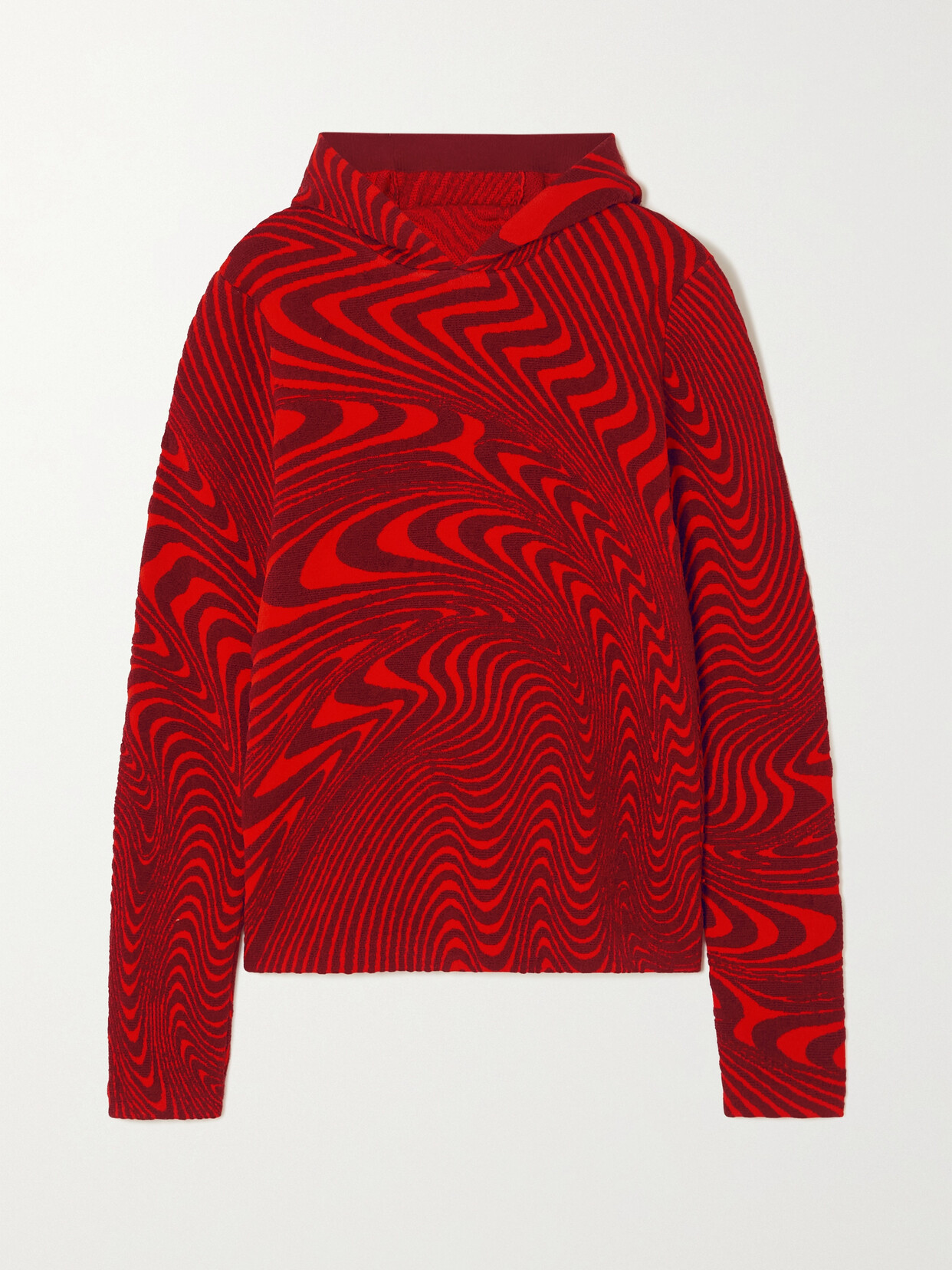 Aztech Mountain - + Ed Curtis Jacquard-knit Hoodie - Red