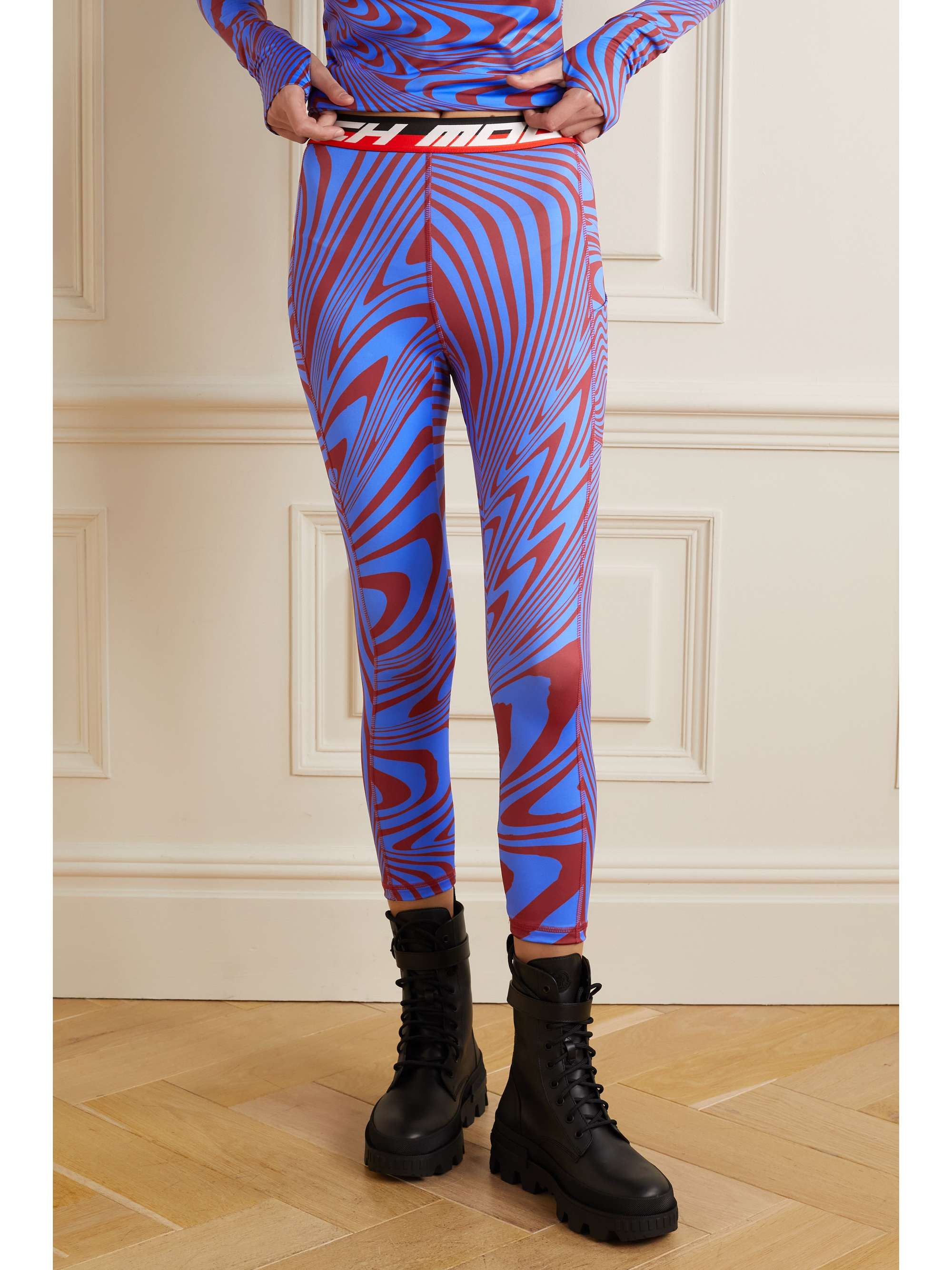 AZTECH MOUNTAIN Next To Skin printed stretch-jersey leggings