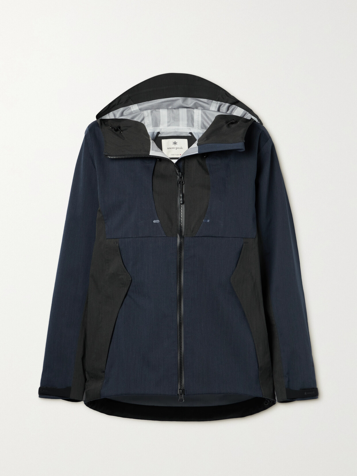 Snow Peak - + Kozaburo Hooded Two-tone Ripstop Jacket - Blue