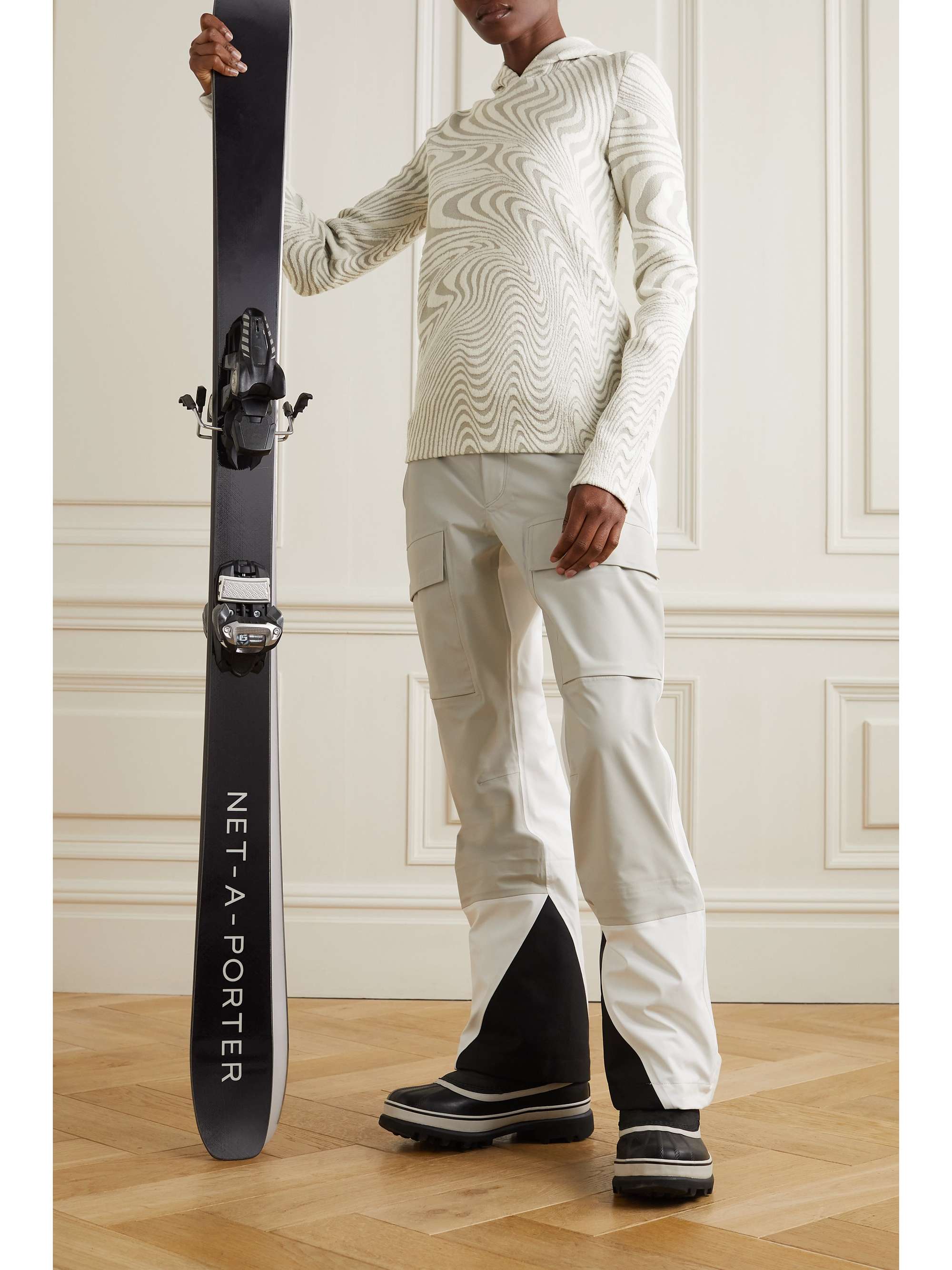 AZTECH MOUNTAIN + Ed Curtis Off-piste wool-blend jacquard hoodie