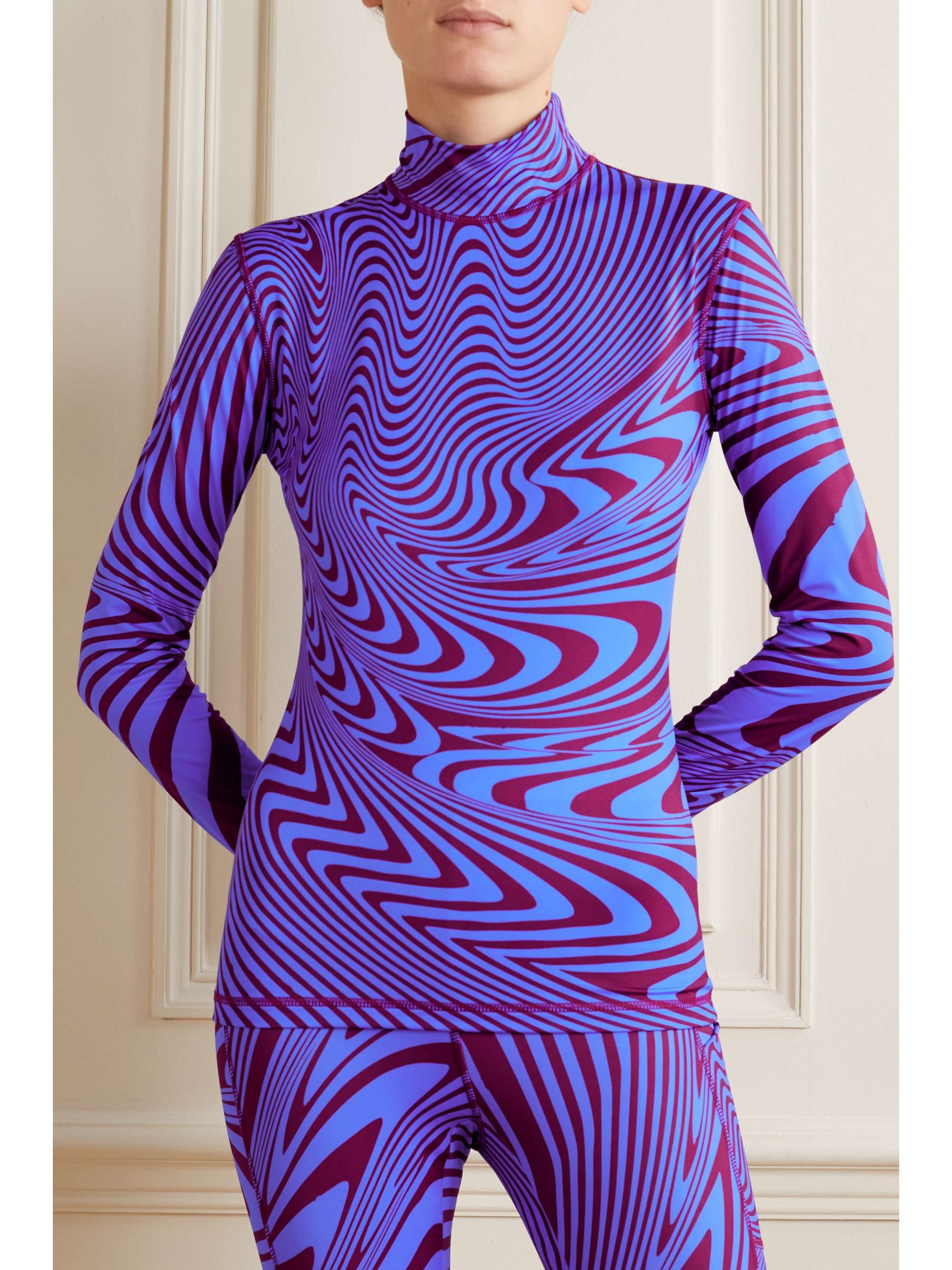AZTECH MOUNTAIN Next to Skin Skioberteil aus Stretch-Jersey mit Stehkragen