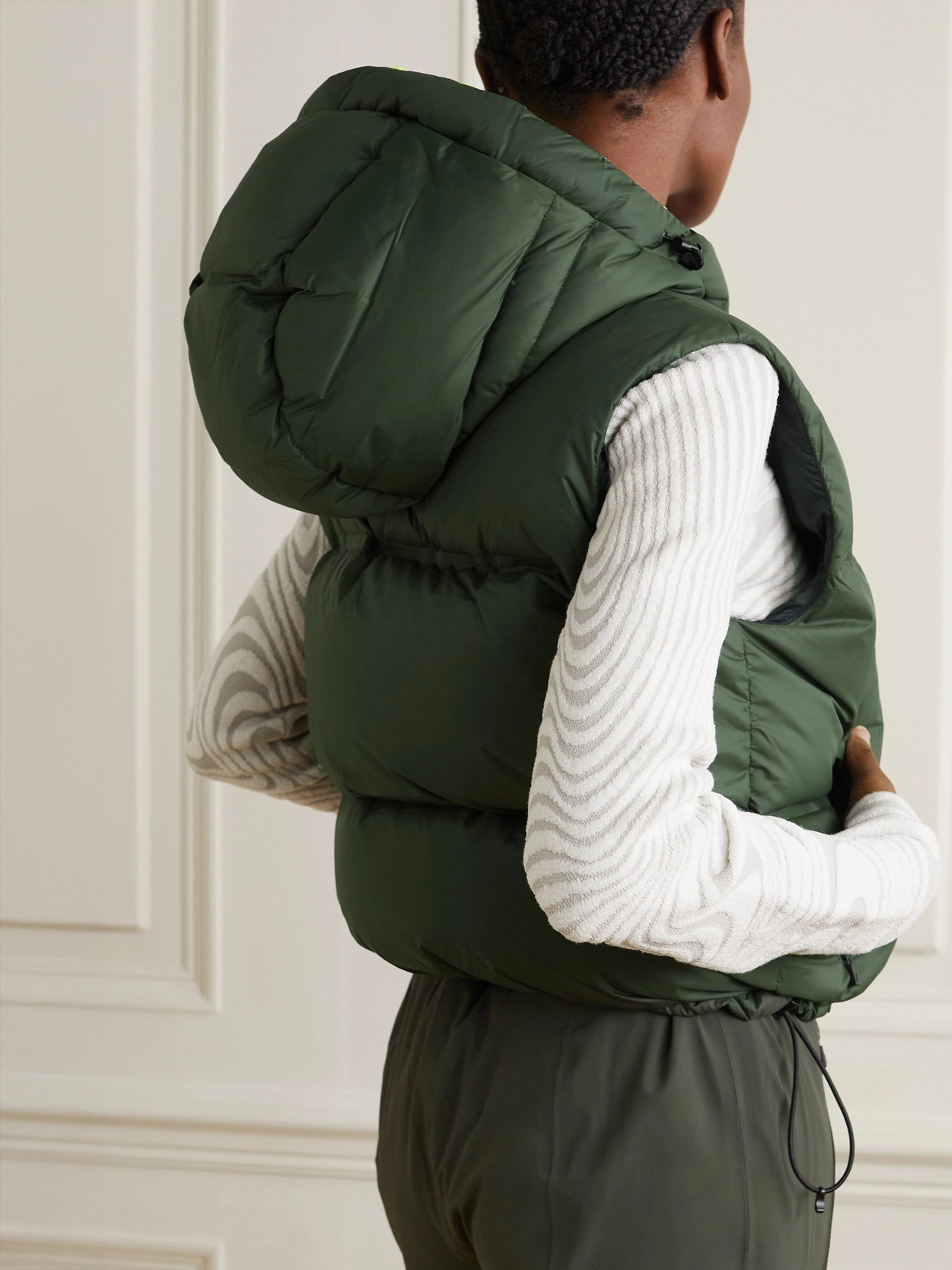 Snowbird Hooded Quilted Shell Down Gilet