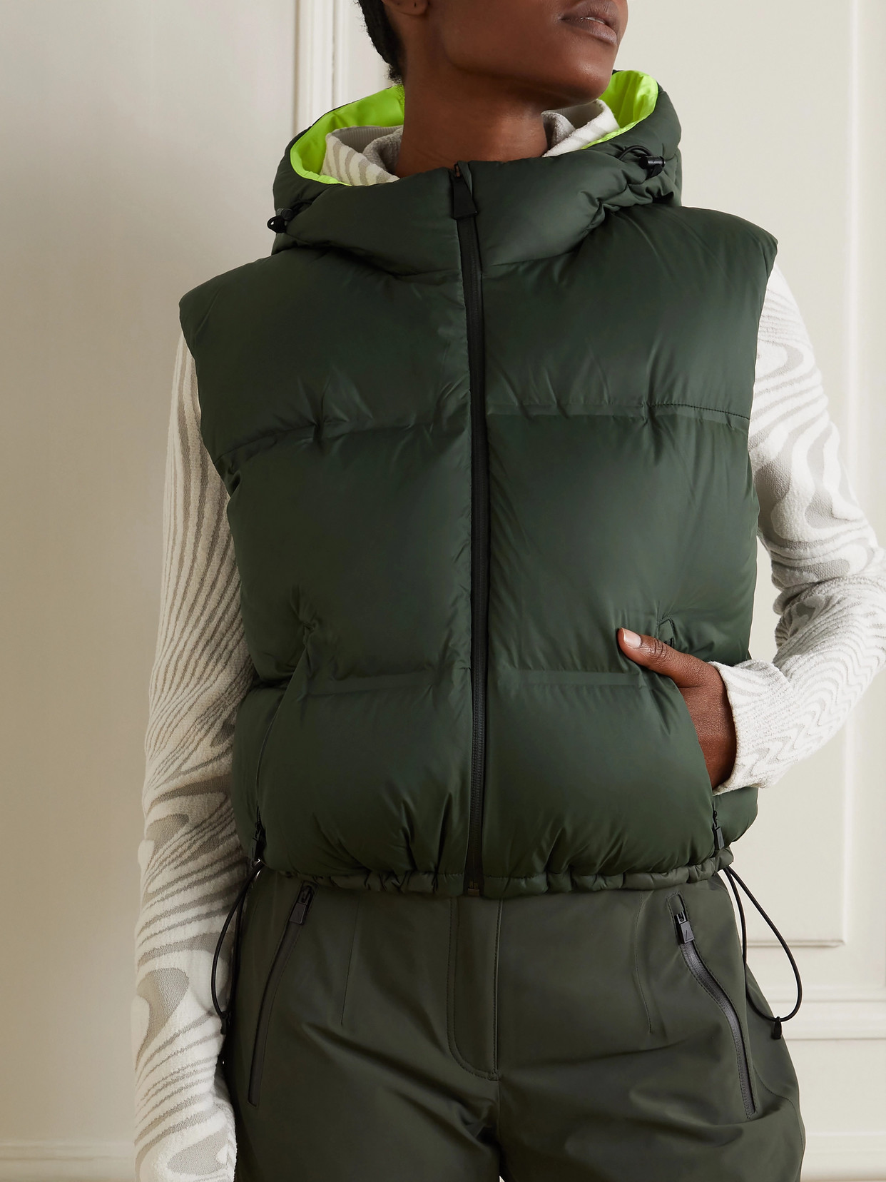 Snowbird Hooded Quilted Shell Down Gilet