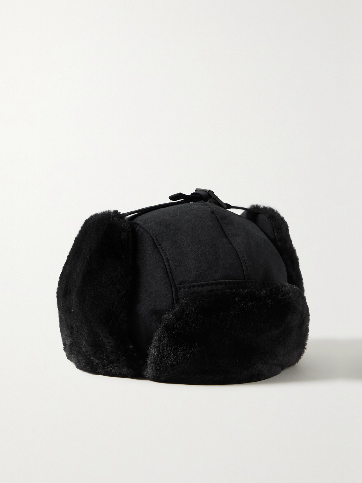 Snow Peak - Takibi Faux Fur-trimmed Aramid-canvas Hat - Black