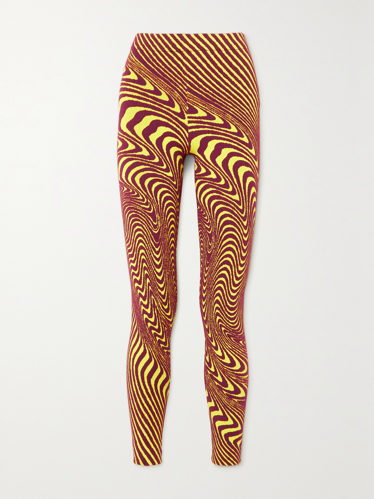 Aztech Mountain - + Ed Curtis Off-piste Jacquard-knit Leggings - Yellow