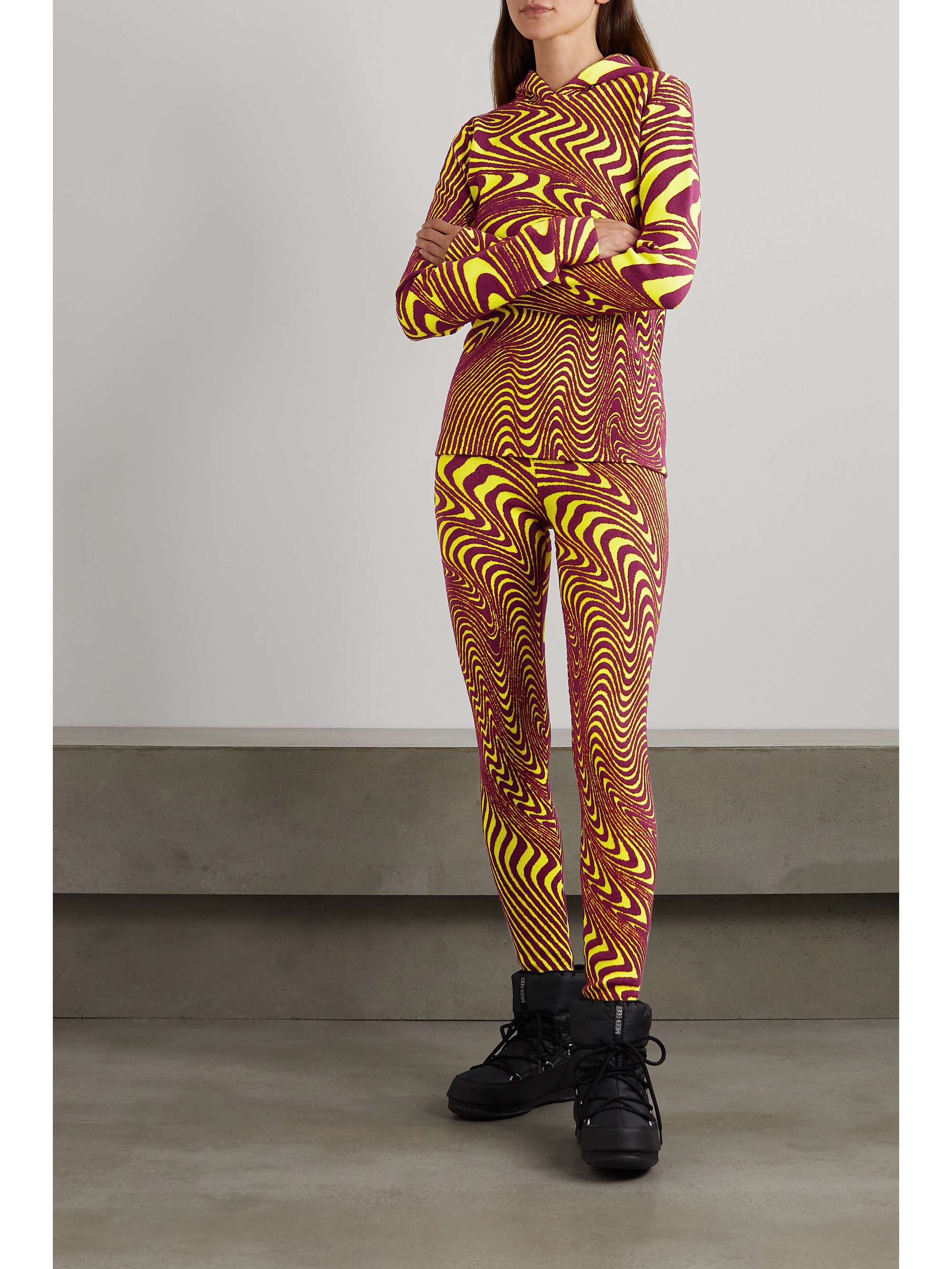 AZTECH MOUNTAIN + Ed Curtis jacquard-knit leggings | NET-A-PORTER