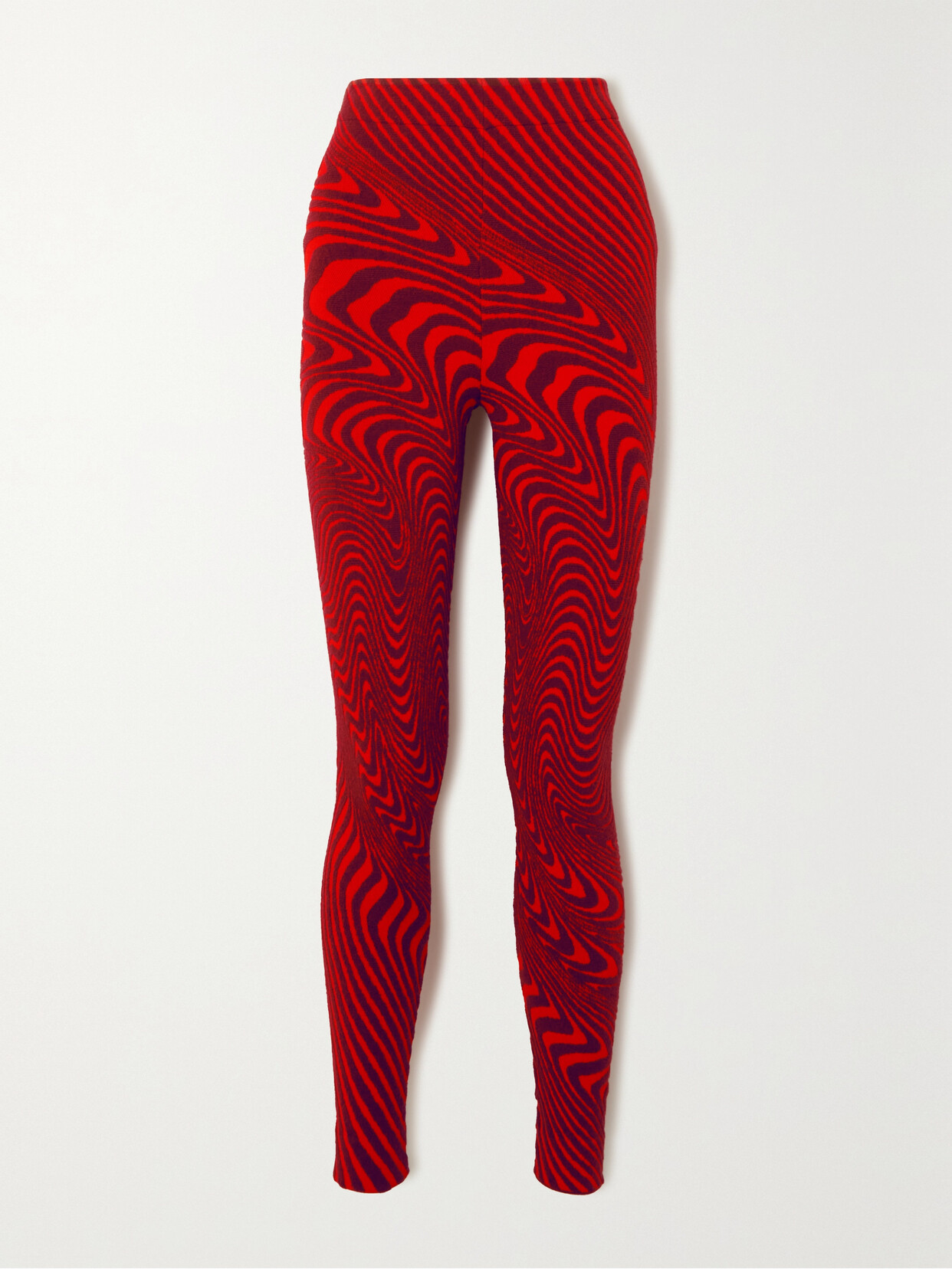 Aztech Mountain - + Ed Curtis Jacquard-knit Leggings - Red