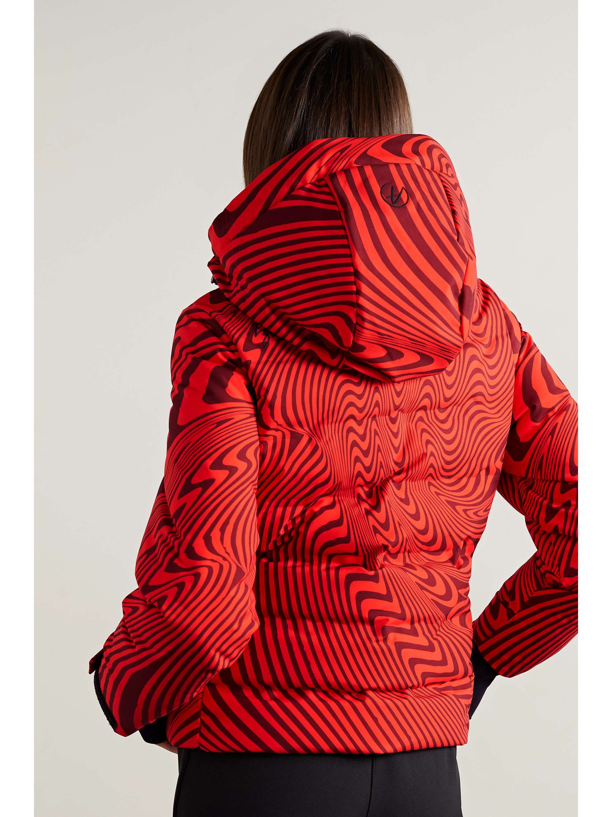 AZTECH MOUNTAIN Minnie Nuke hooded printed quilted down ski jacket