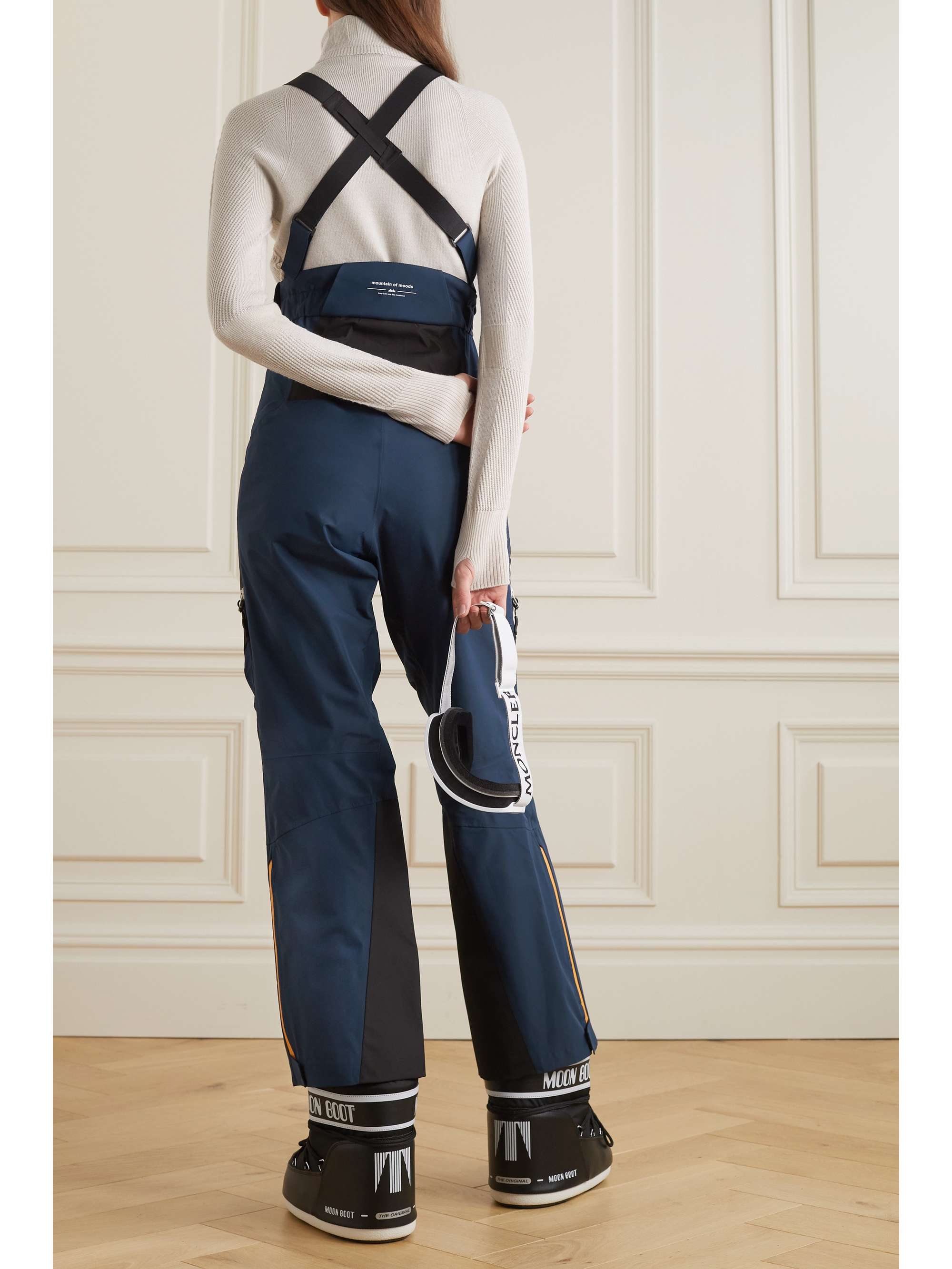 SNOW PEAK + Mountain of Moods layered shell-trimmed ripstop straight-leg ski pants