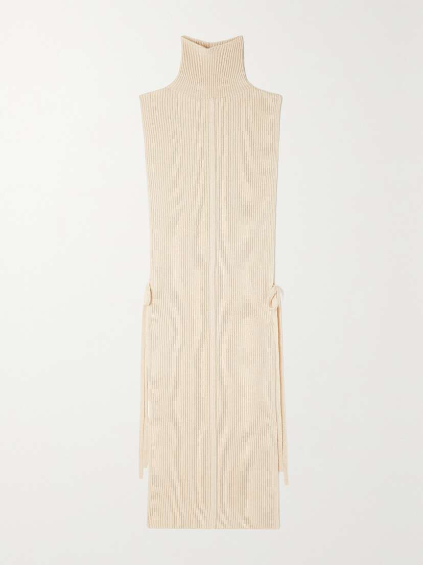 Peter Do Ribbed Merino Wool Turtleneck Tunic