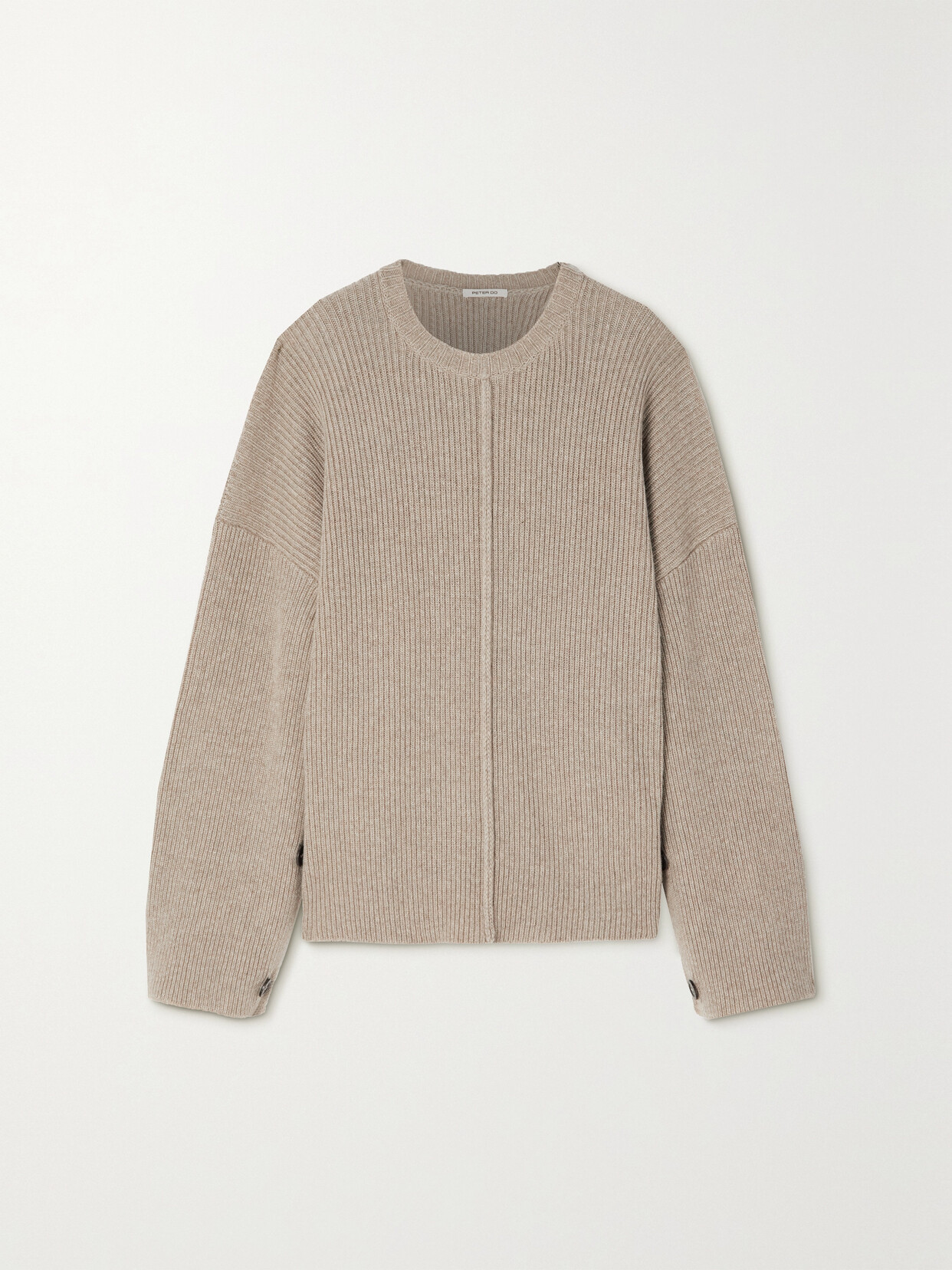 Peter Do - Ribbed Merino Wool And Cashmere-blend Sweater - Neutrals