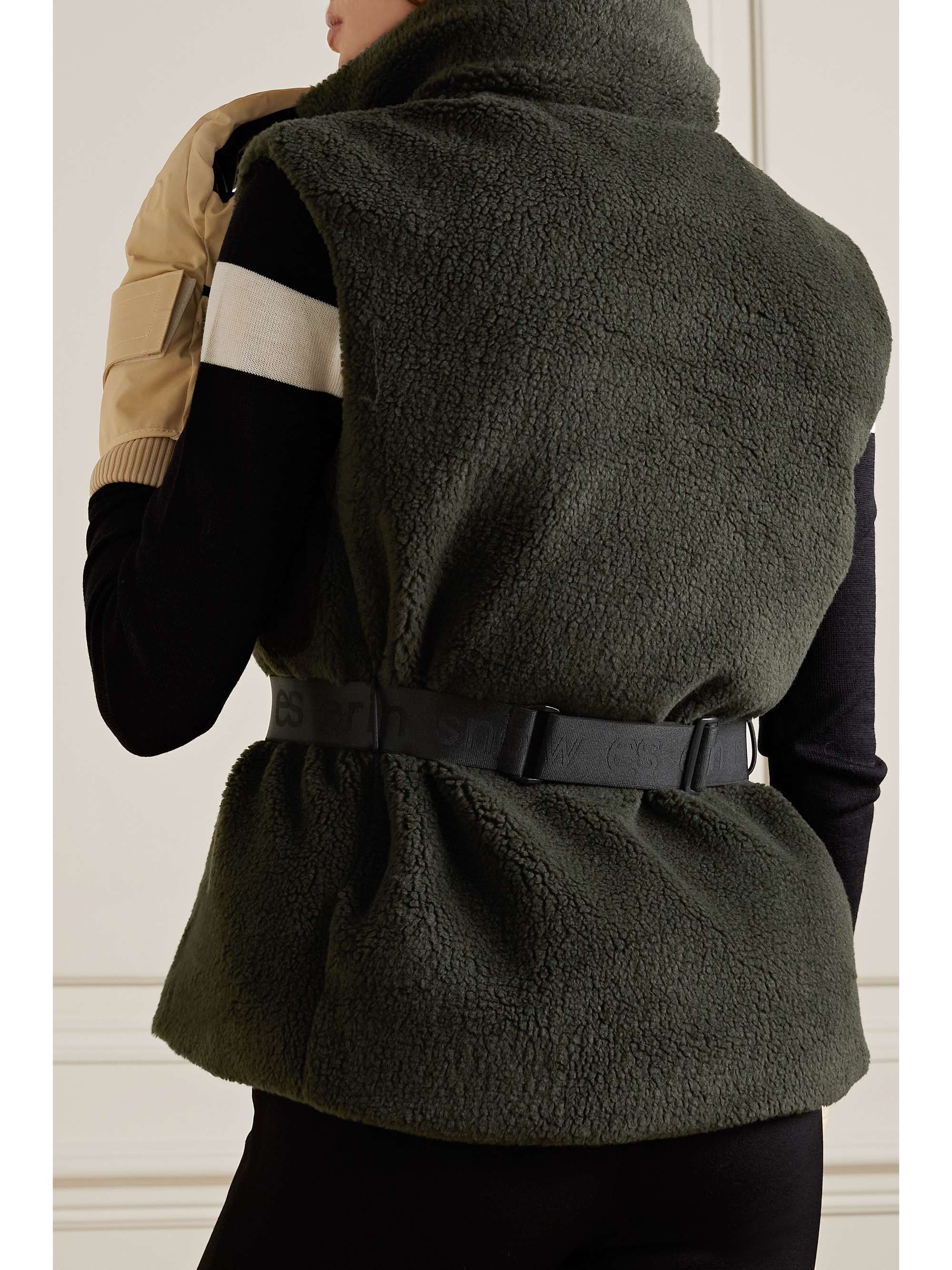 ERIN SNOW + NET SUSTAIN Nix belted recycled-fleece vest