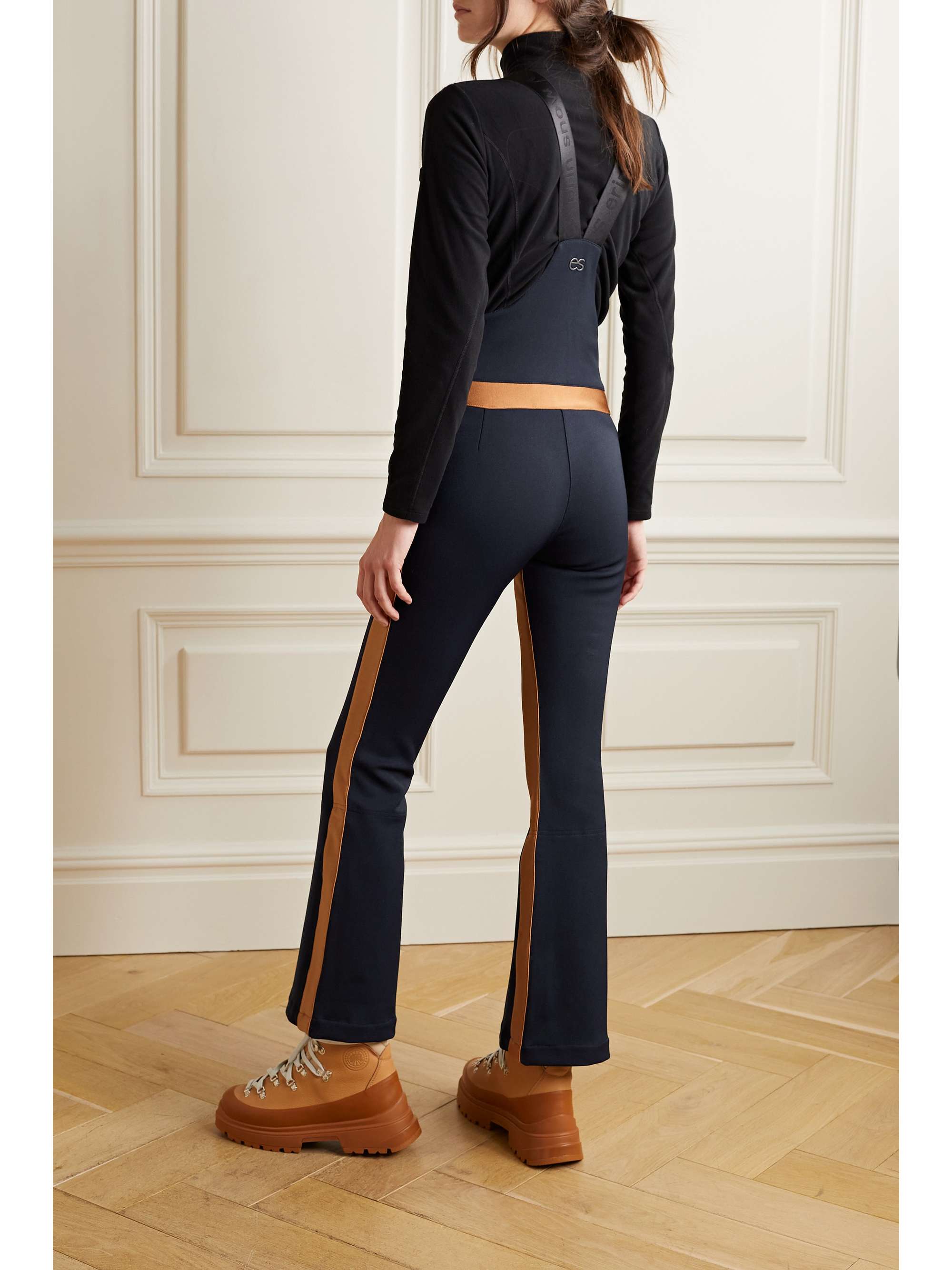 ERIN SNOW Kris striped bootcut ski pants