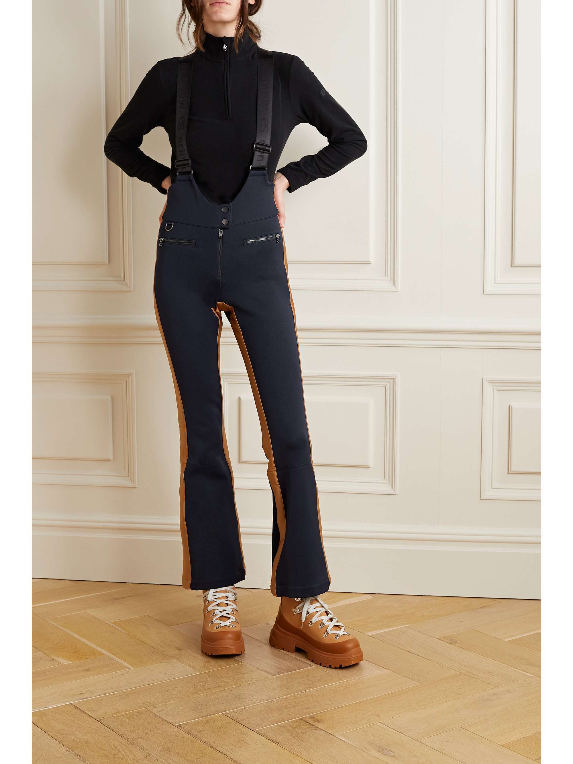 ERIN SNOW Kris striped bootcut ski pants