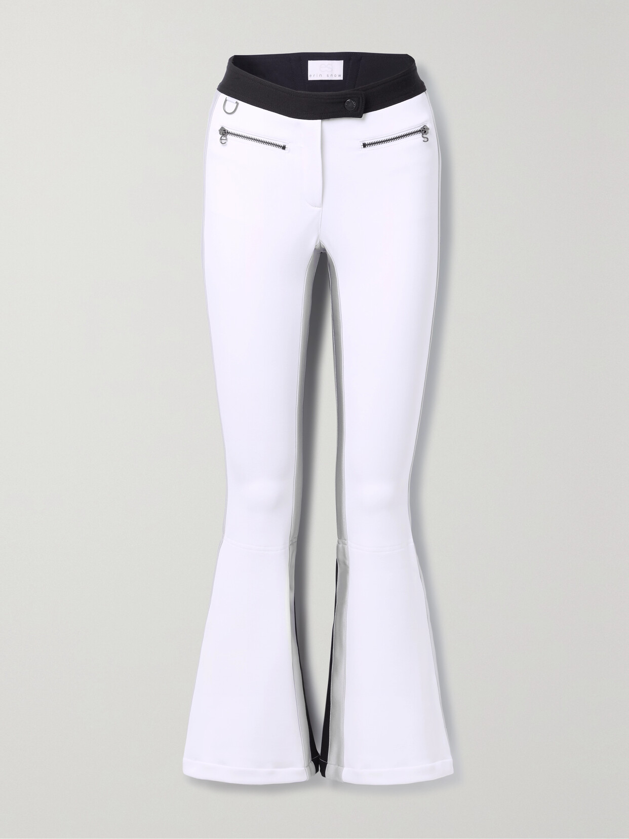 Erin Snow - Phia Color-block Flared Ski Pants - White