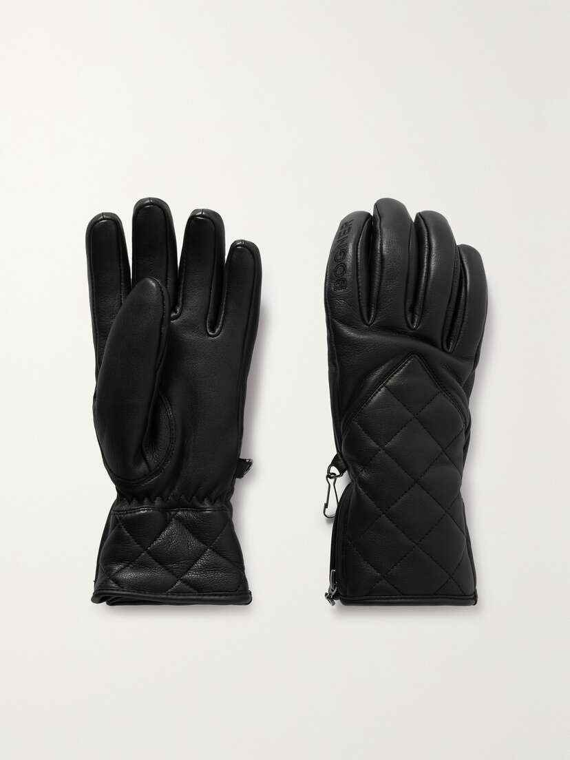 Bogner Dana Sport Quilted Padded Leather Ski Gloves