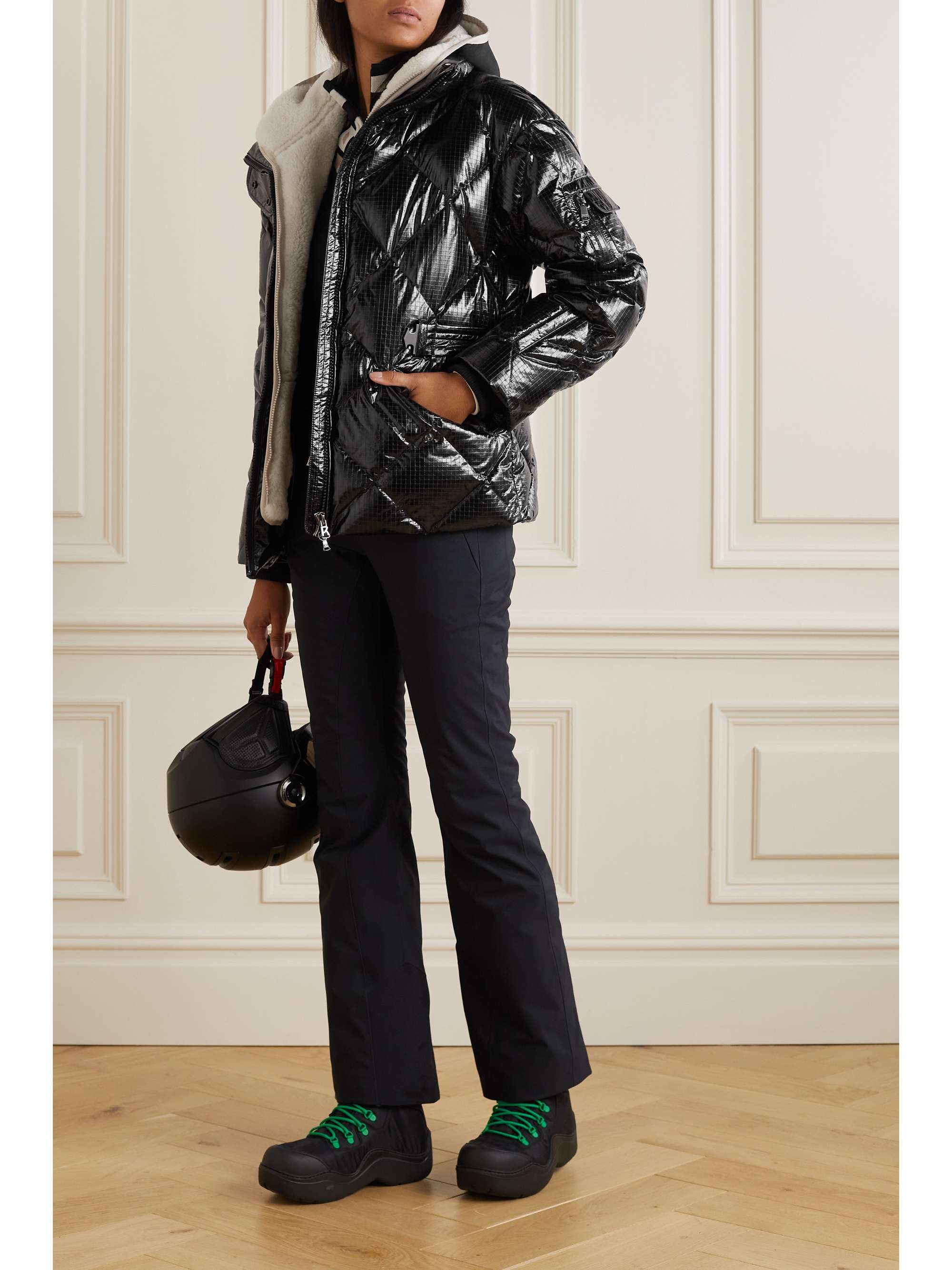 BOGNER Amara-LD belted quilted glossed-ripstop down ski jacket