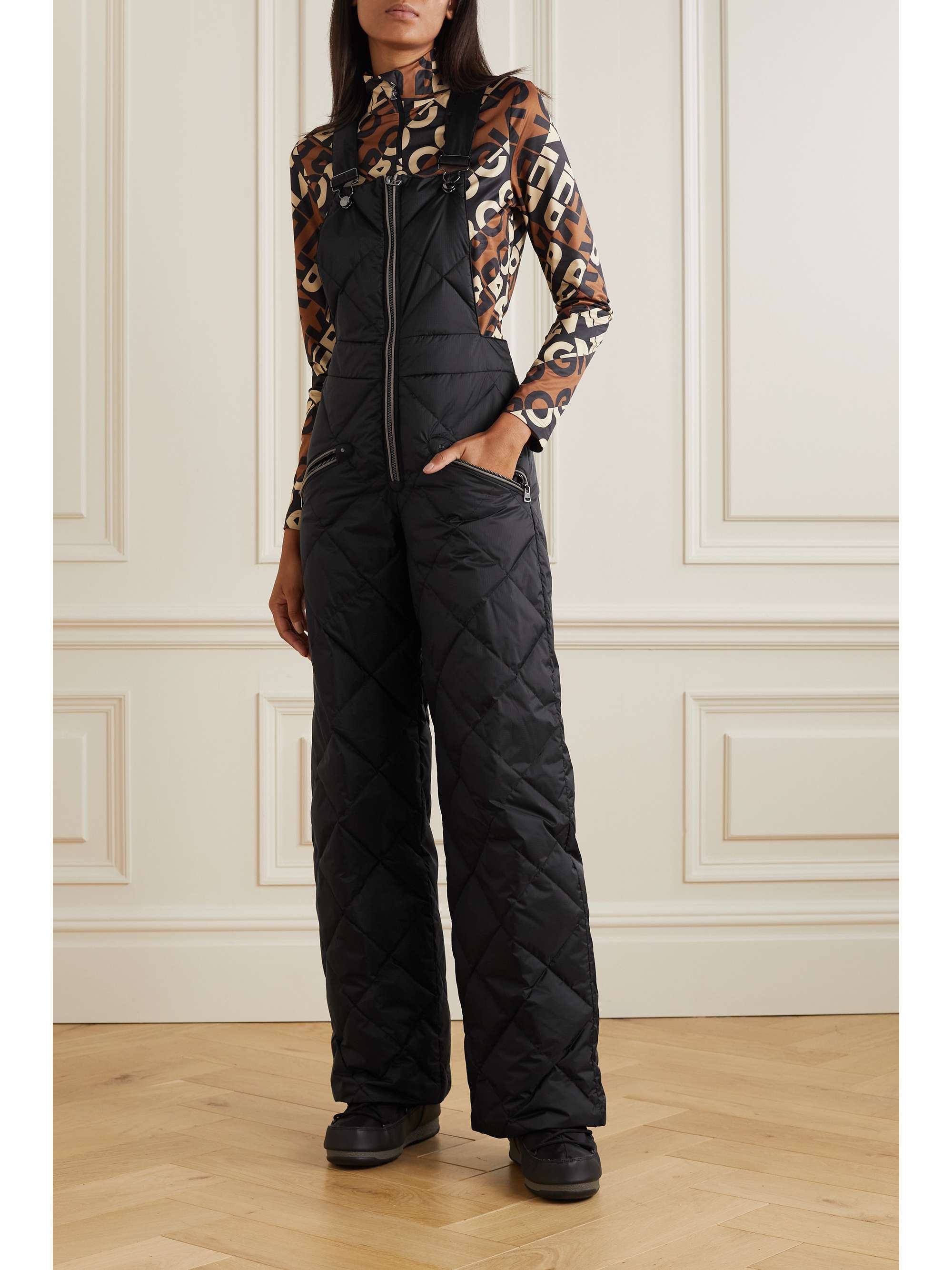 BOGNER KoryD quilted ripstop down ski salopettes NETAPORTER