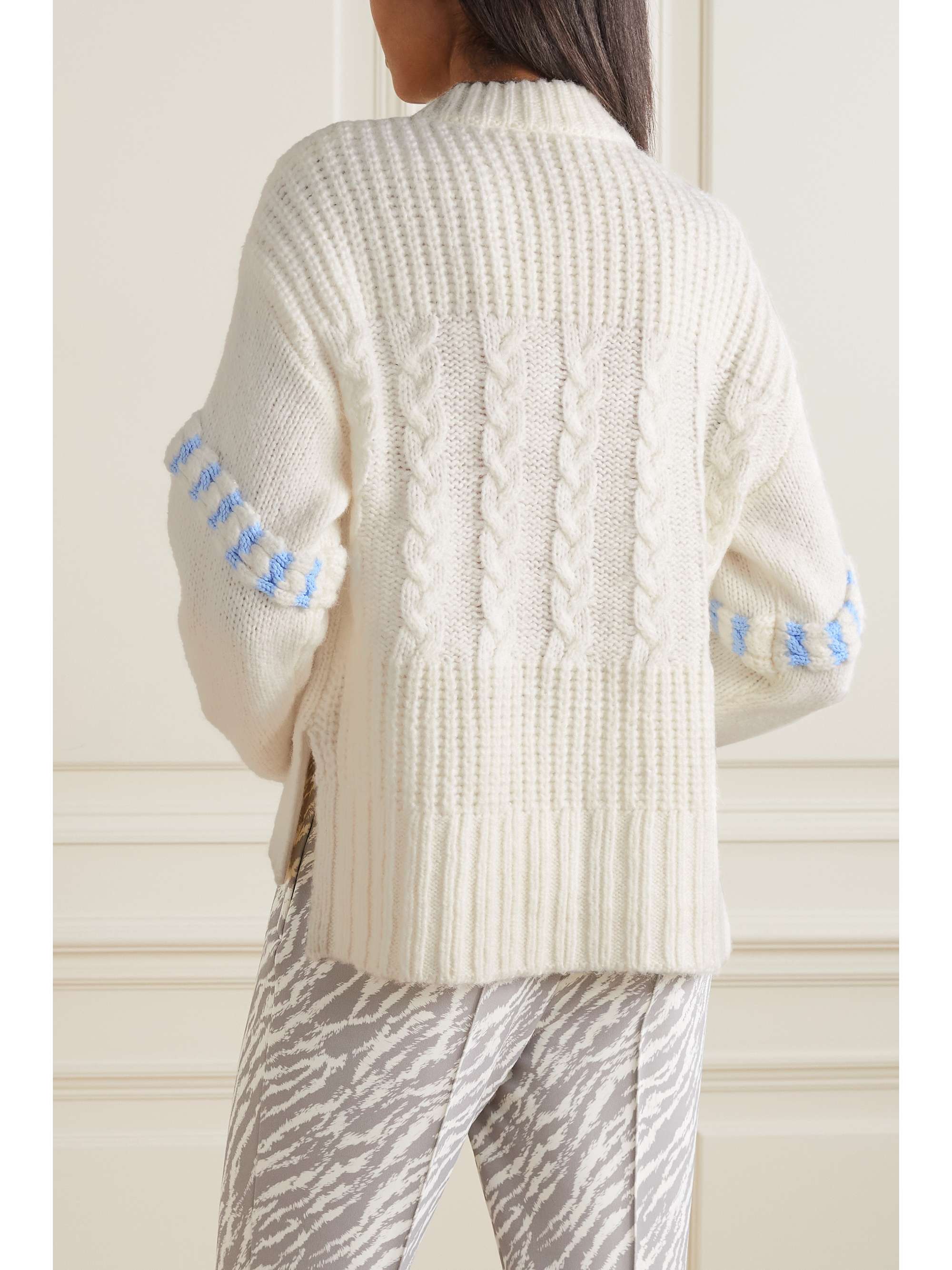 BOGNER Rike cable-knit alpaca and wool-blend sweater