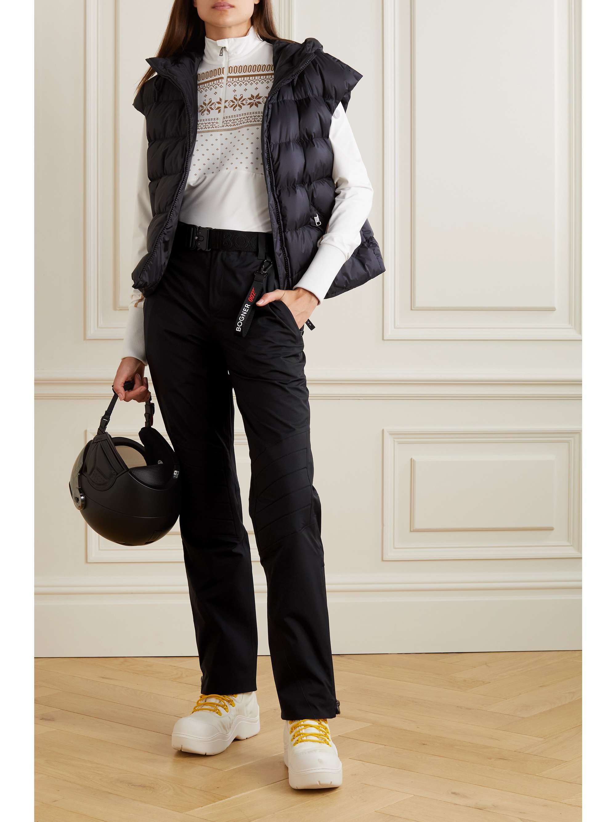 BOGNER + 007 belted straight-leg ski pants