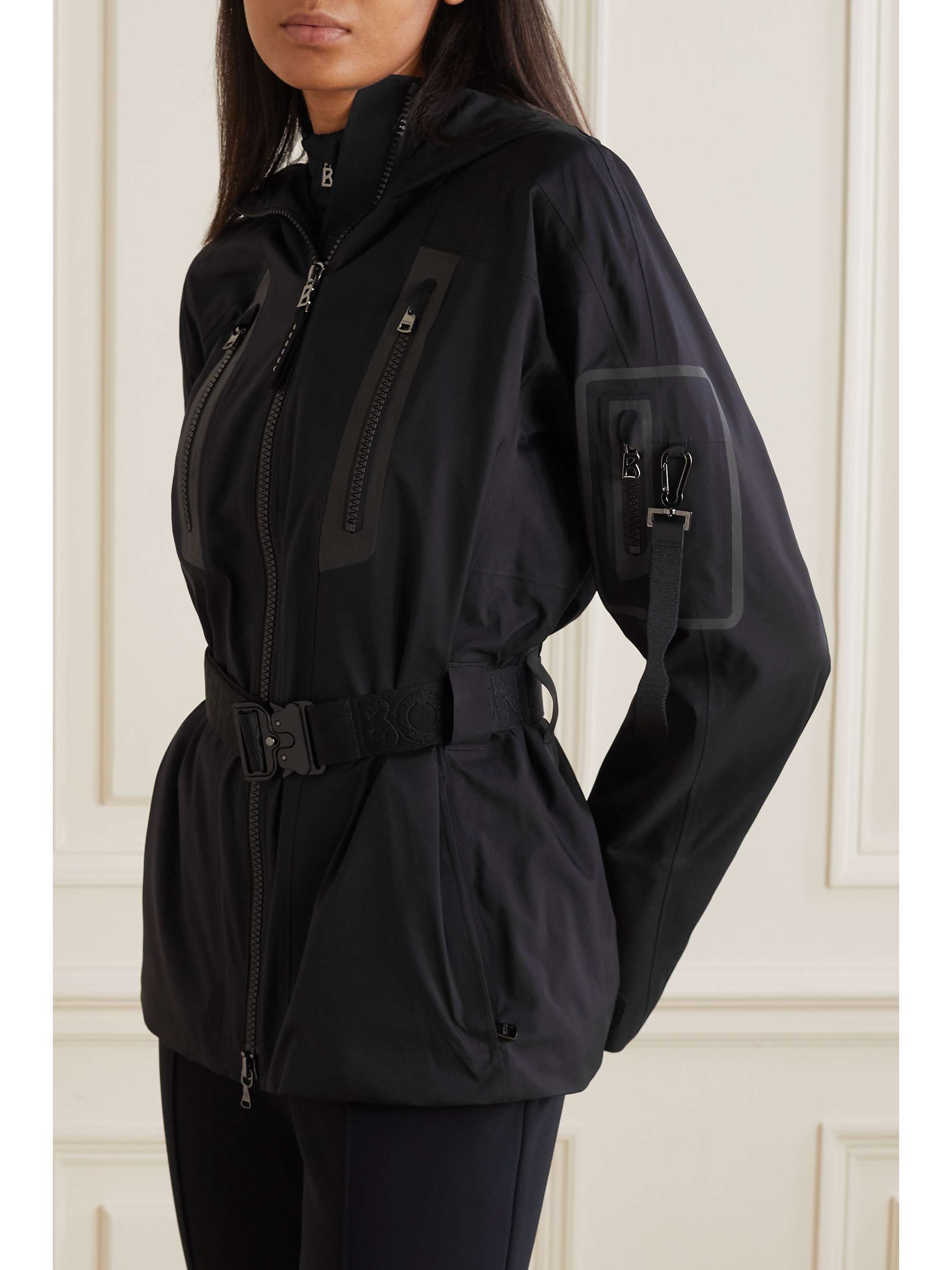 BOGNER Eve-T belted printed ski jacket | NET-A-PORTER