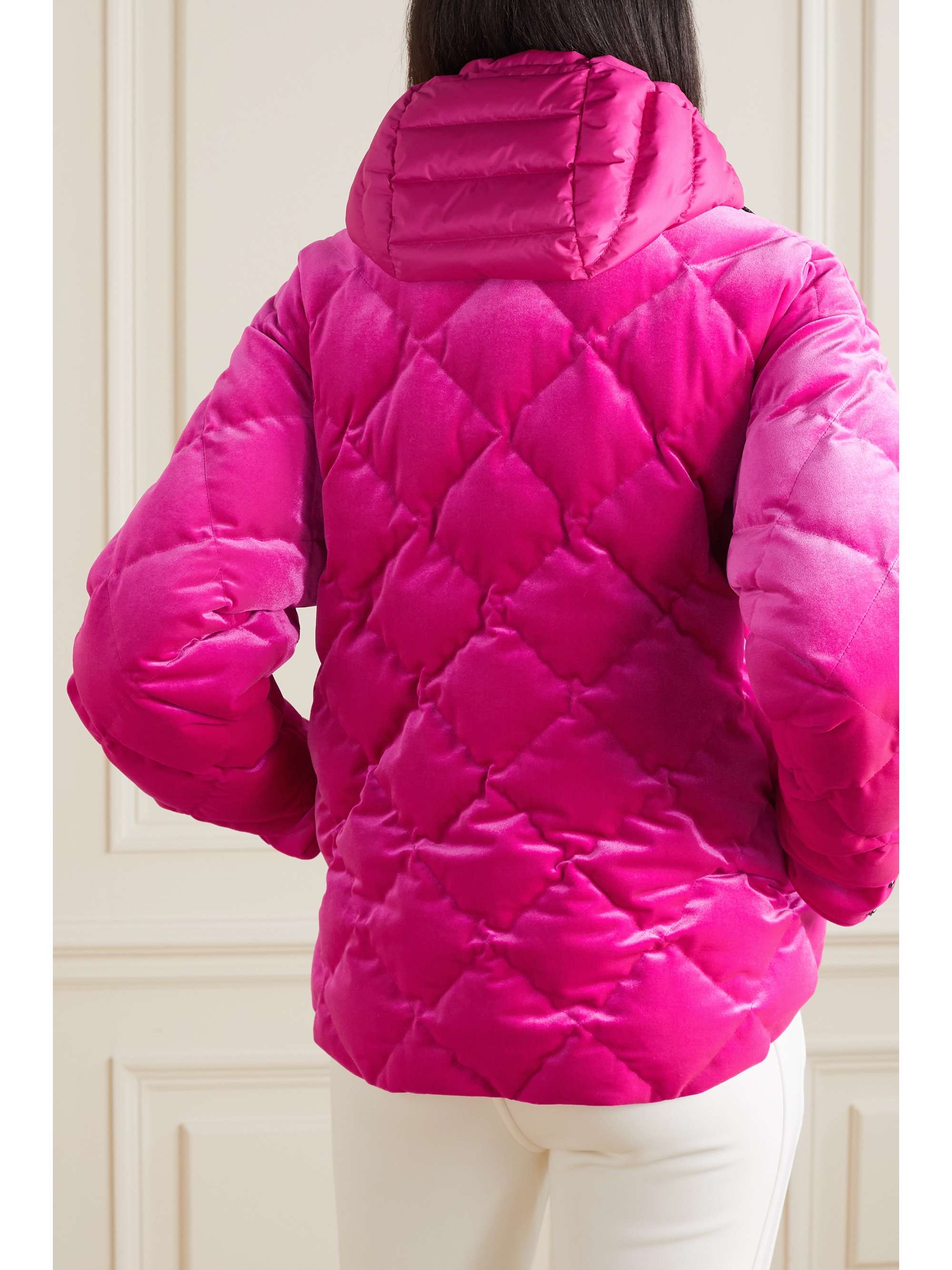BOGNER Vela-D quilted velvet down ski jacket