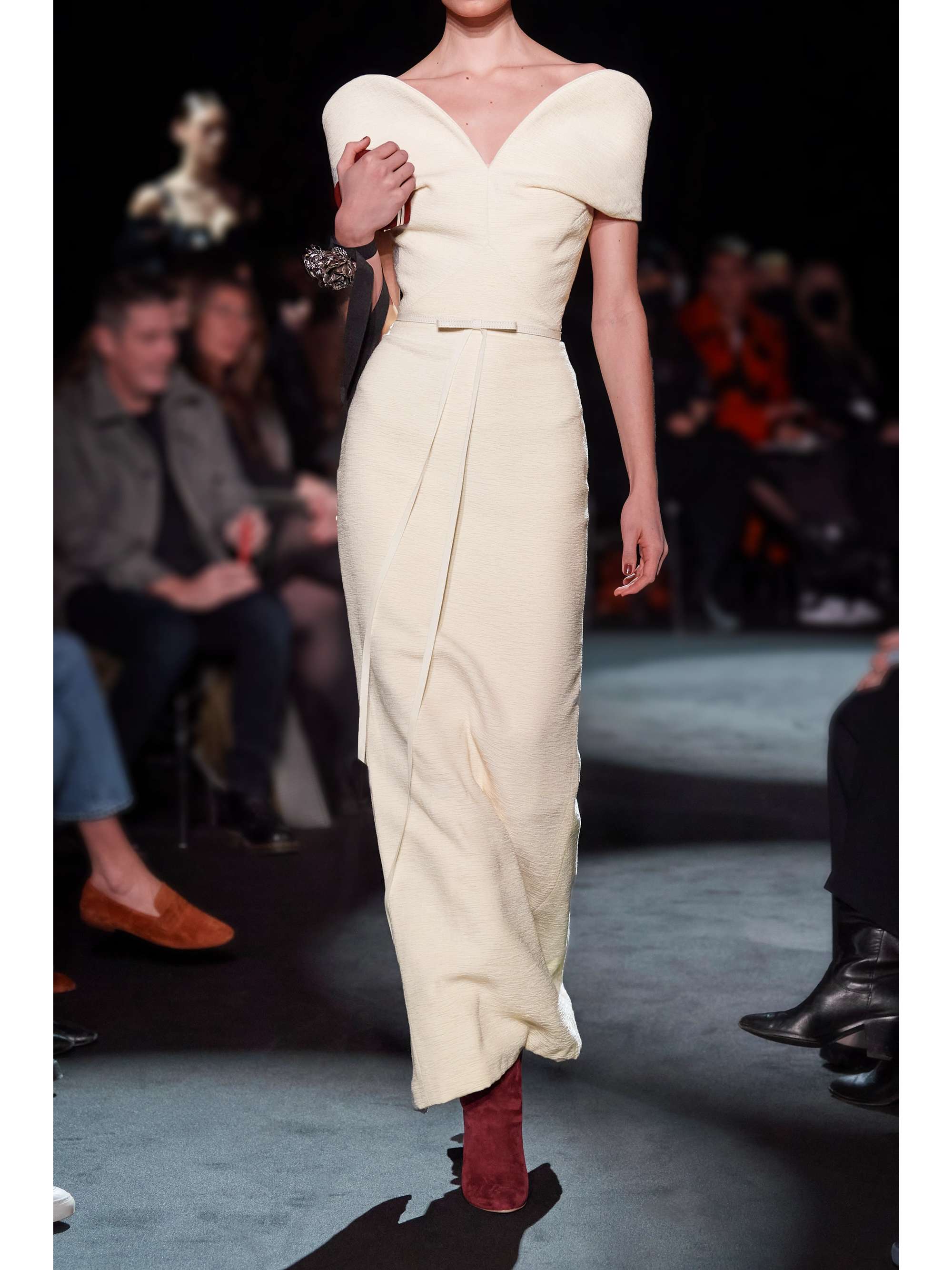 BRANDON MAXWELL Layla 露肩花呢礼服