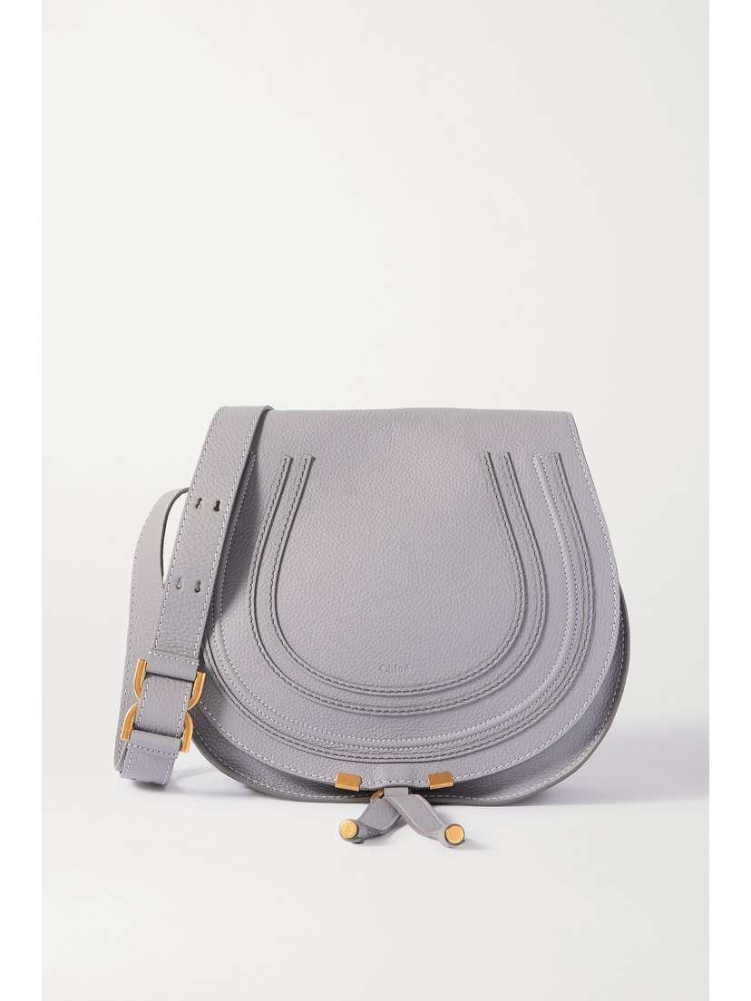 Chloé Marcie Medium Textured-leather Shoulder Bag