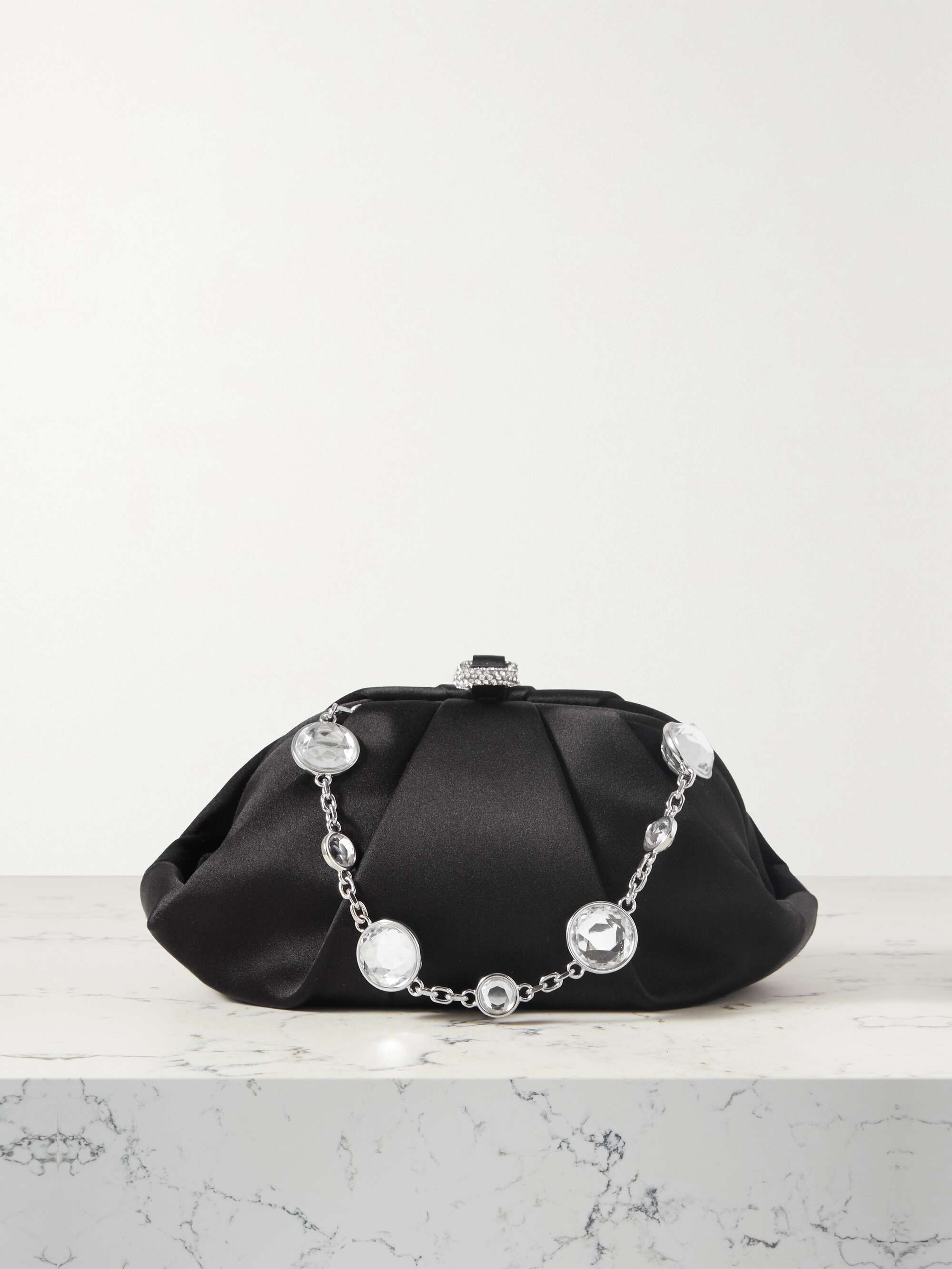 Black Satin Clutch