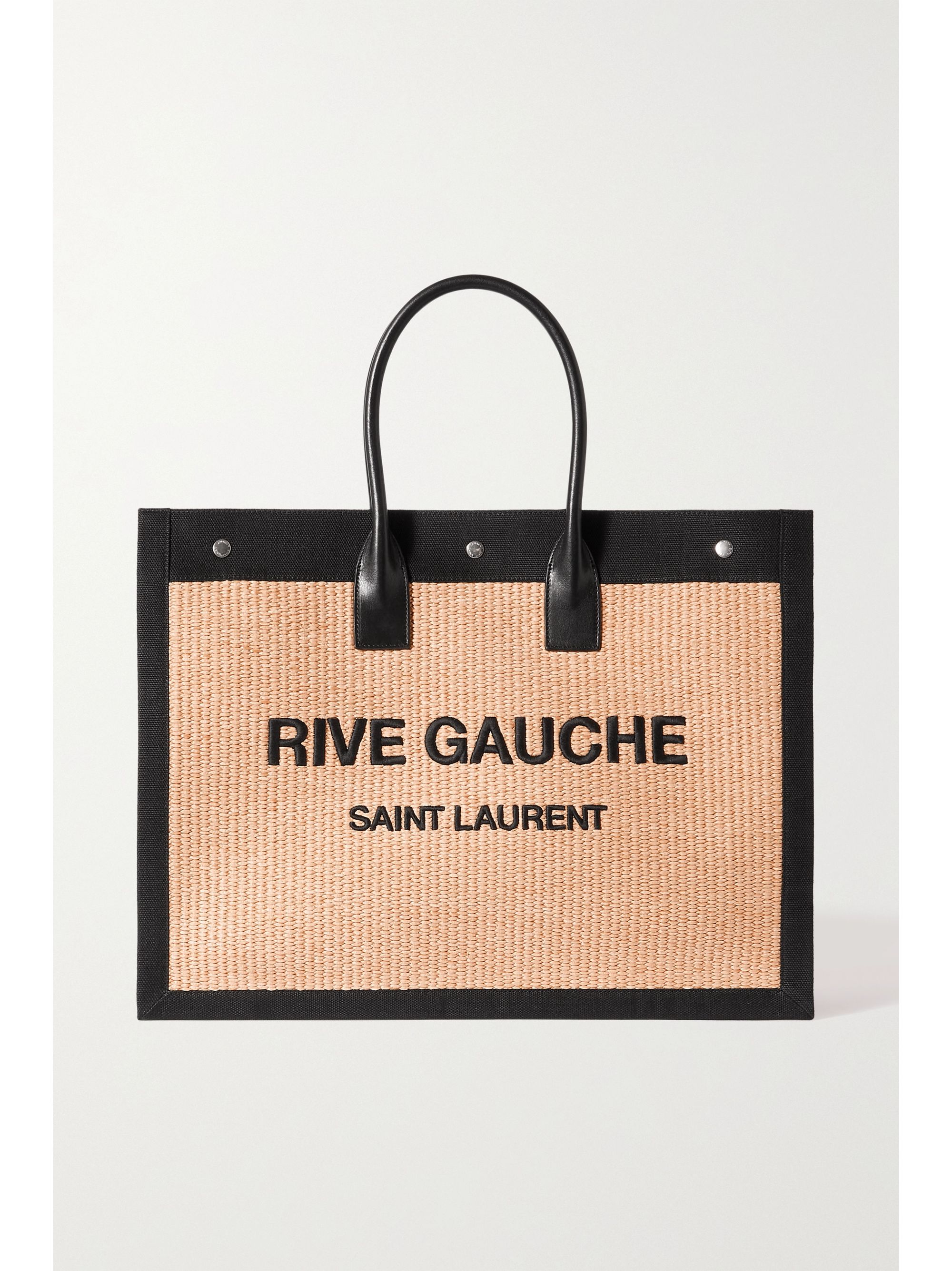 saint laurent straw tote