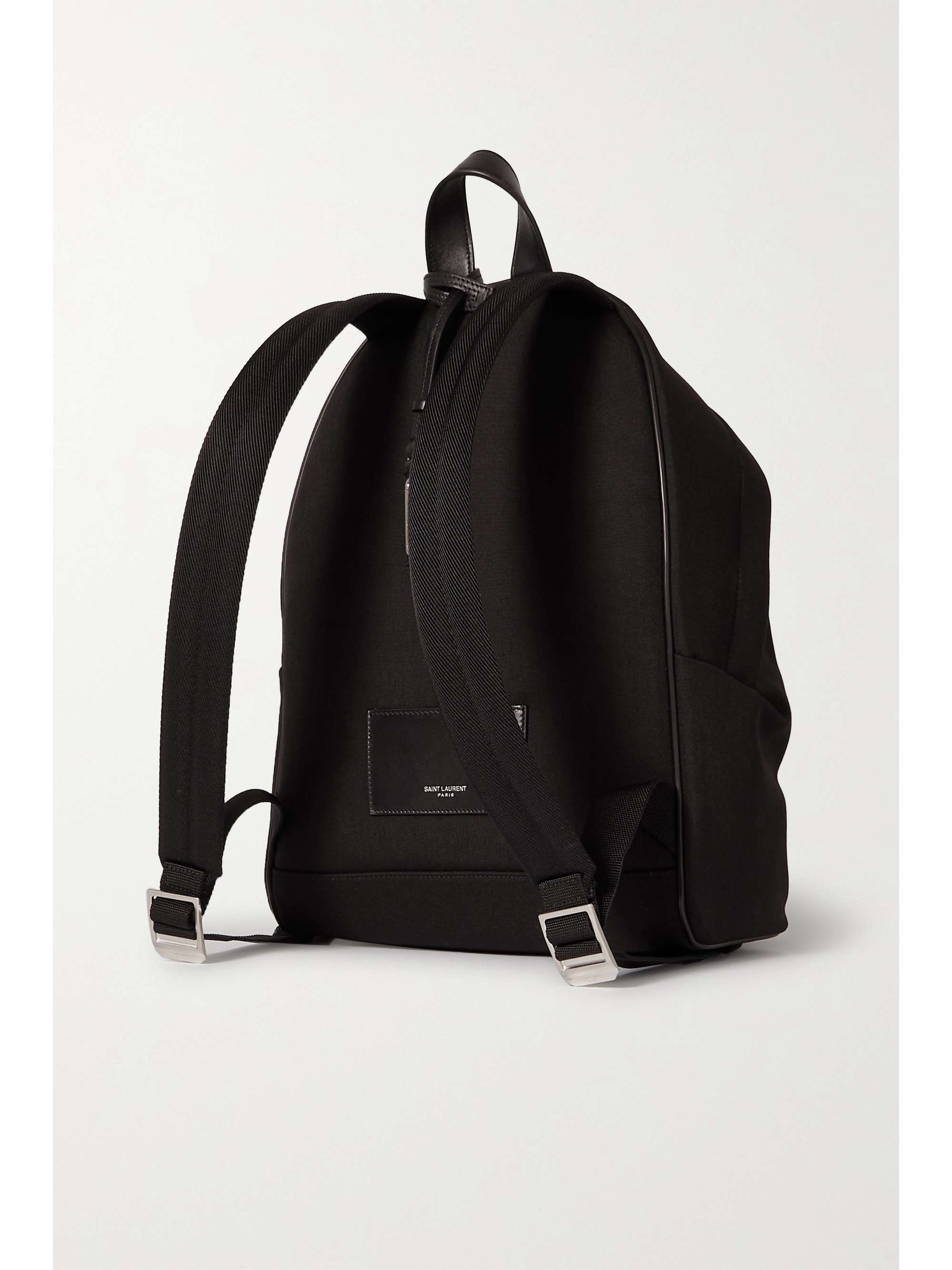 black cotton backpack
