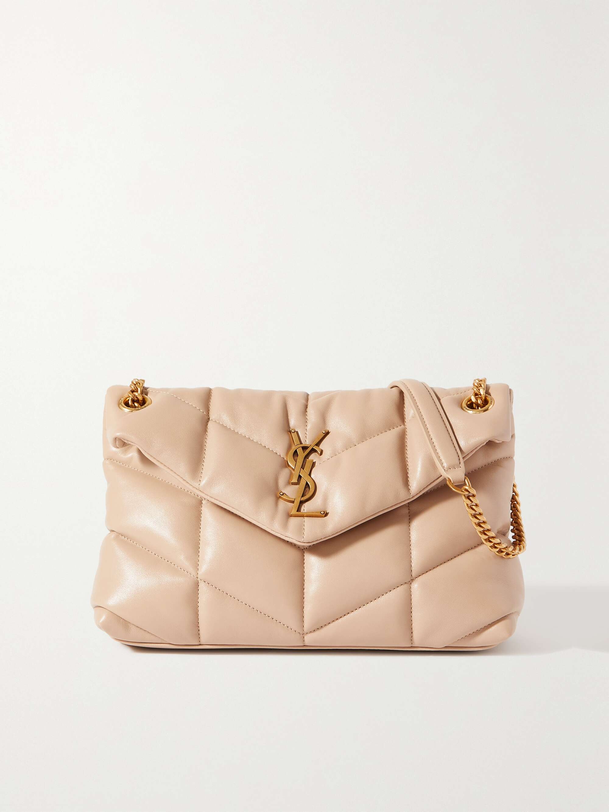 SAINT LAURENT Shoulder bag 'Loulou Small' Beige