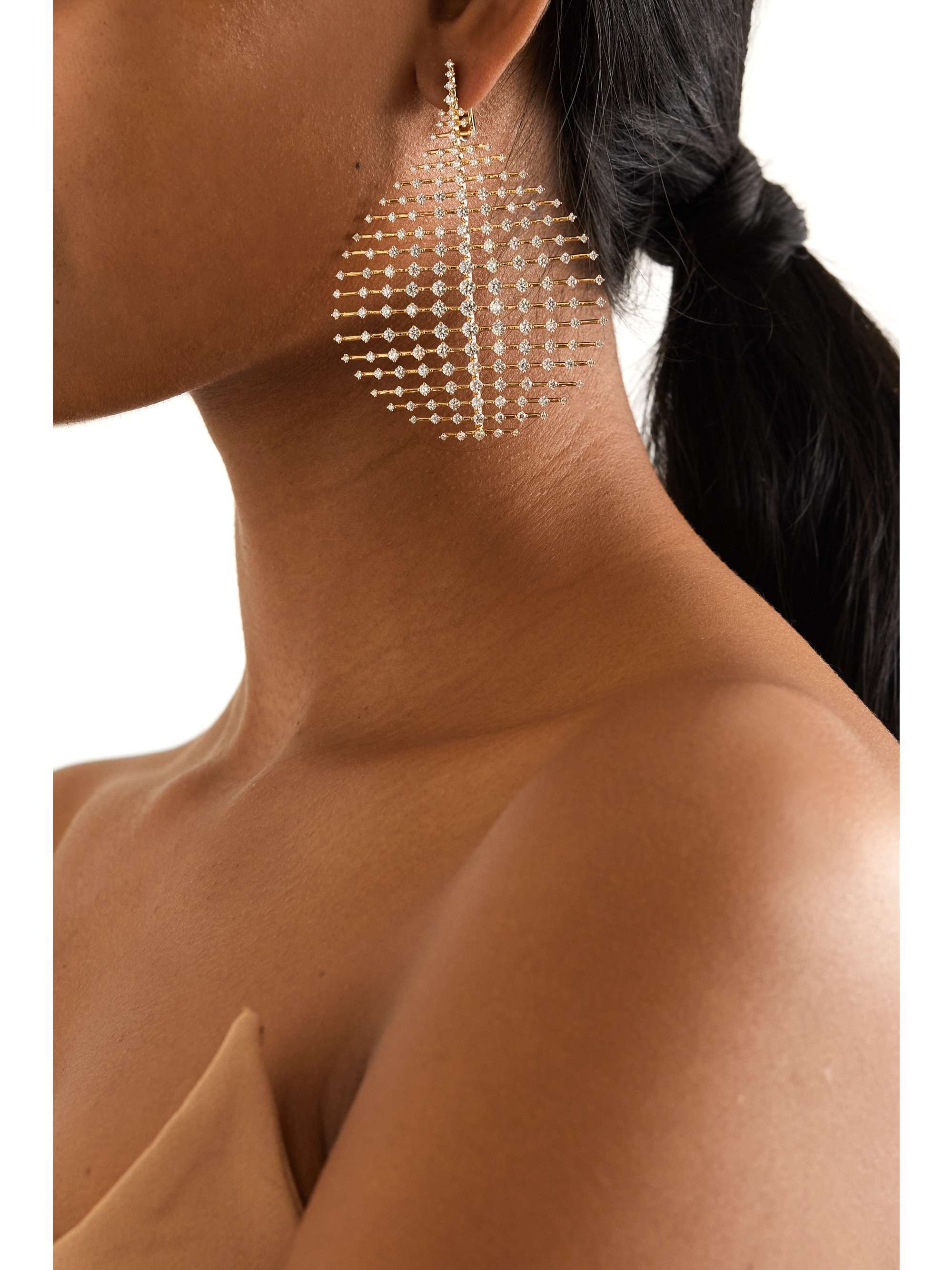 FERNANDO JORGE Disco 18-karat gold diamond earrings