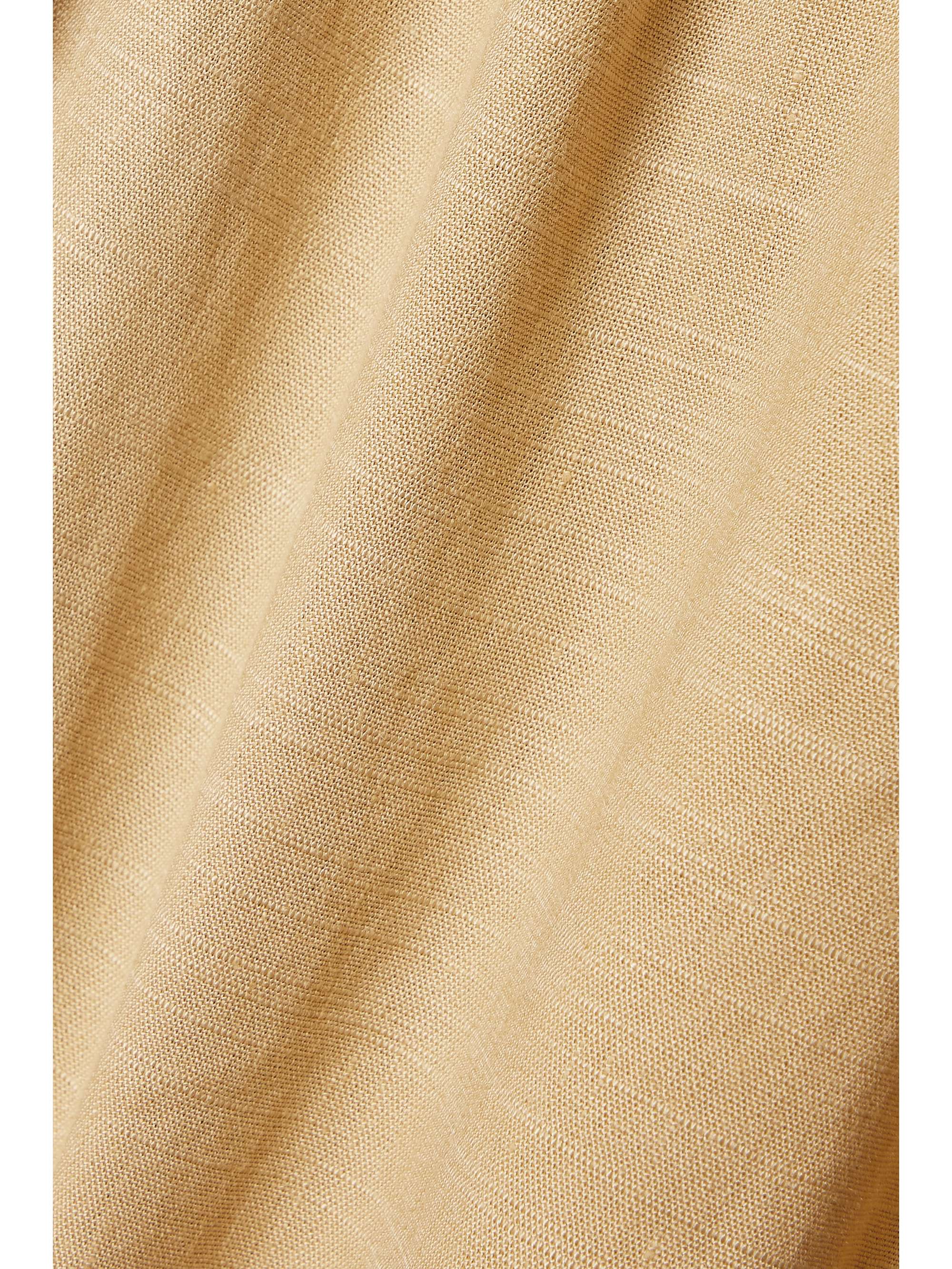 CULT GAIA Judith cropped linen-blend tapered pants
