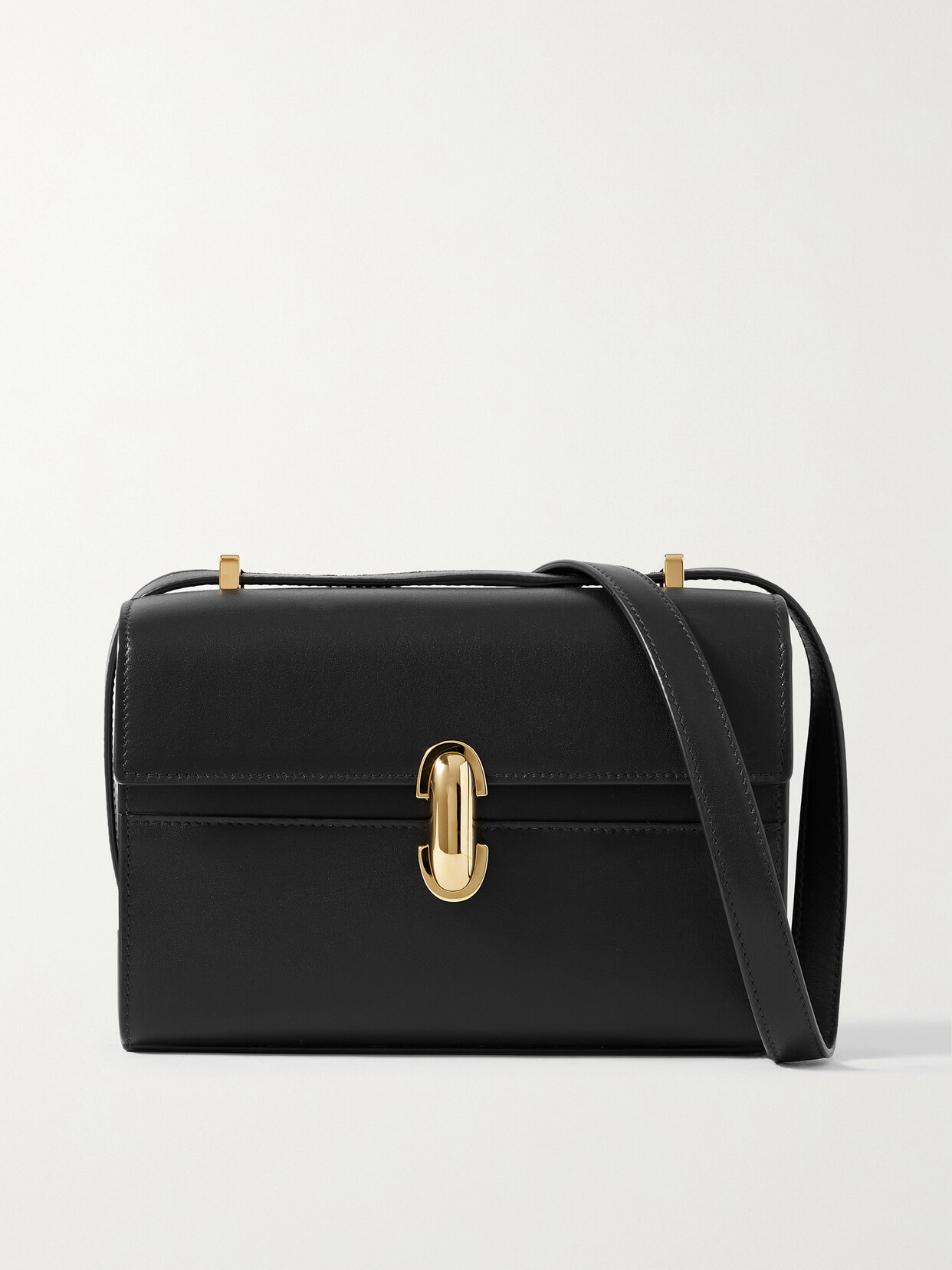 Savette The Symmetry 19 Leather Shoulder Bag In Black